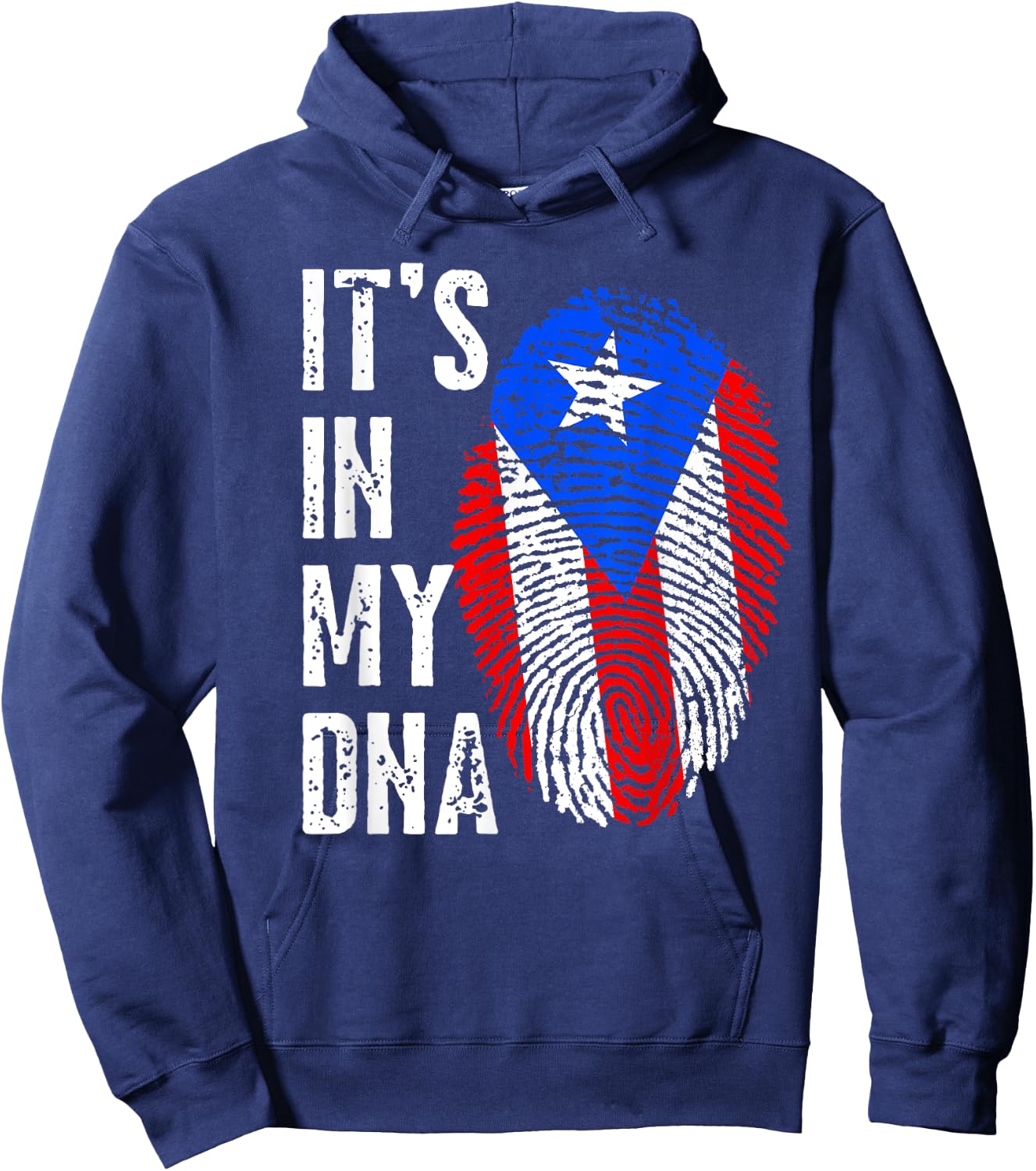 It's In My DNA Men Women Kids Puerto Rico Puerto Rican Flag Hoodie - Hoodie | Navy