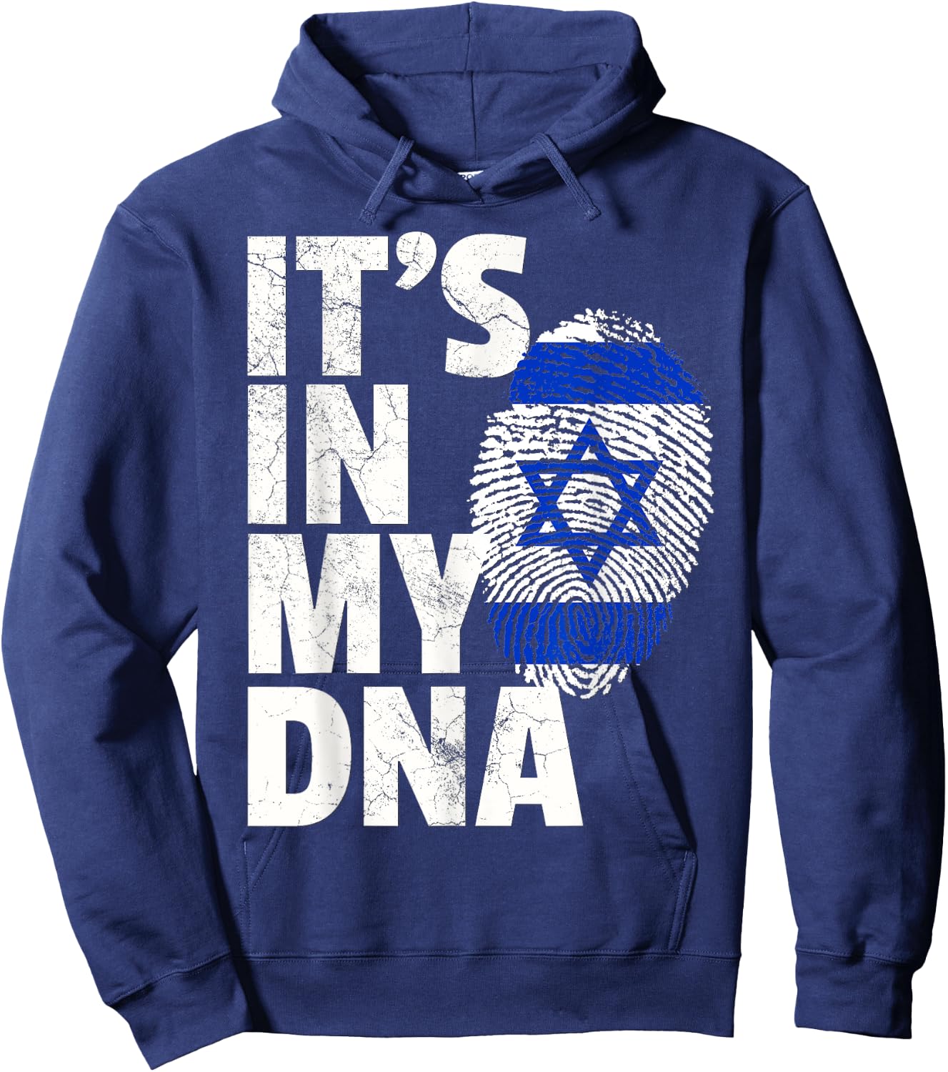 IT'S IN MY DNA Israeli Israel Flag National Pride Roots Gift Hoodie - Hoodie | Navy