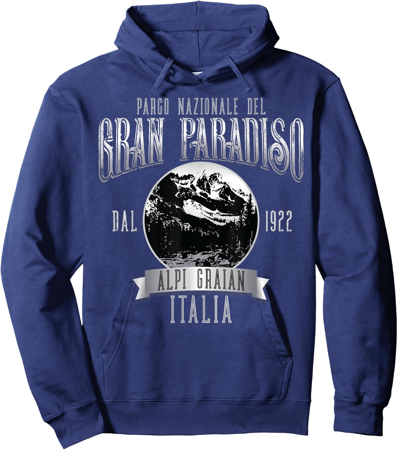 Gran Paradiso National Park Graian Alps Italy Souvenir Hoodie - Hoodie | Navy
