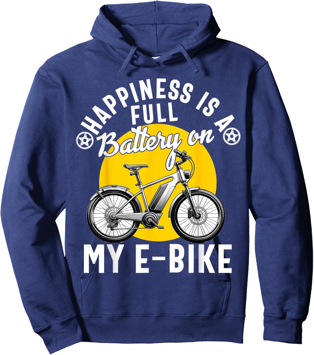 E-Bike Electric Bike Women E Bicycle Lover Funny Hoodie - Hoodie | Navy