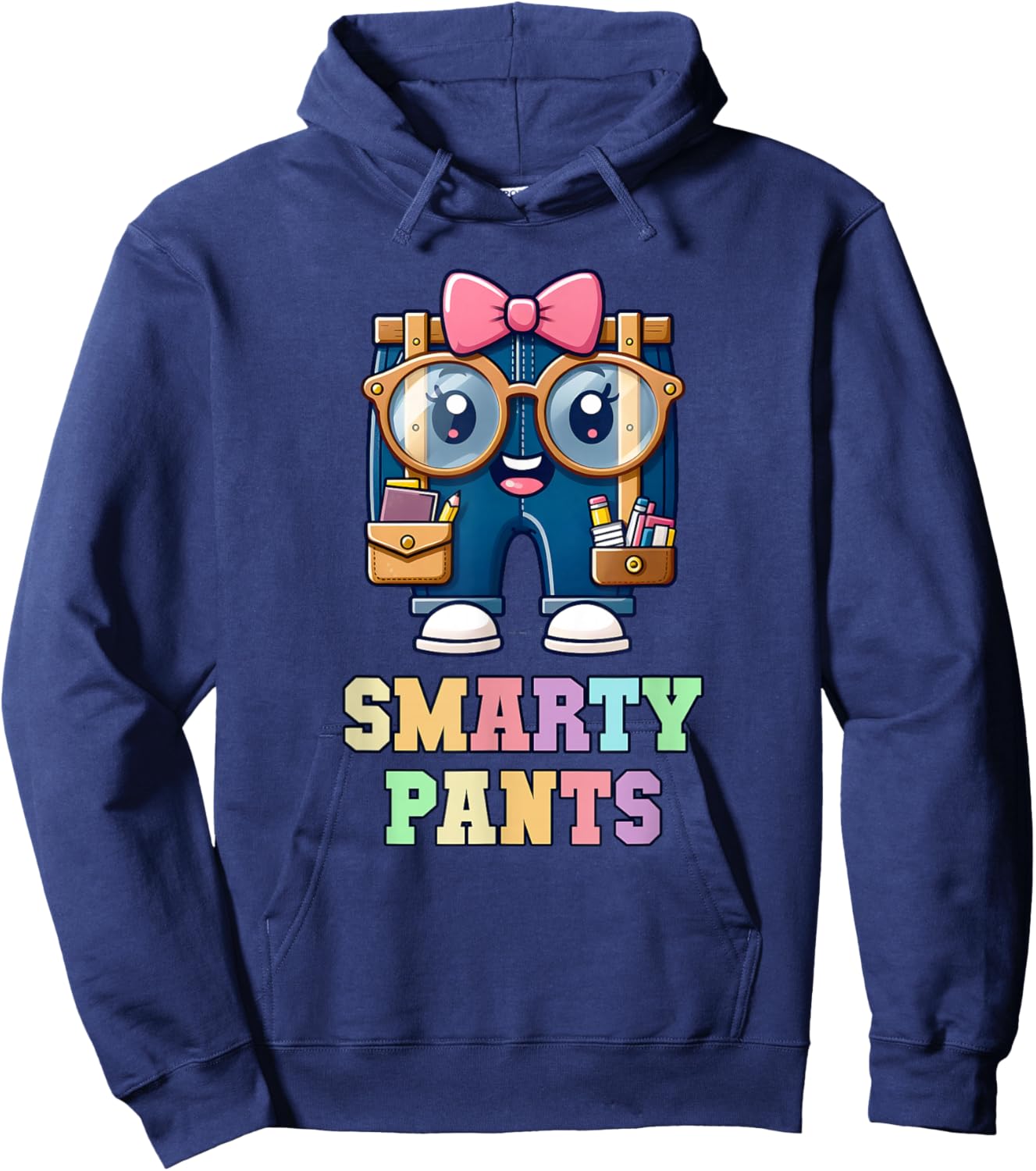 Sarcastic Little MISS SMARTY PANTS Graduation Alumni Game On Hoodie - Hoodie | Navy