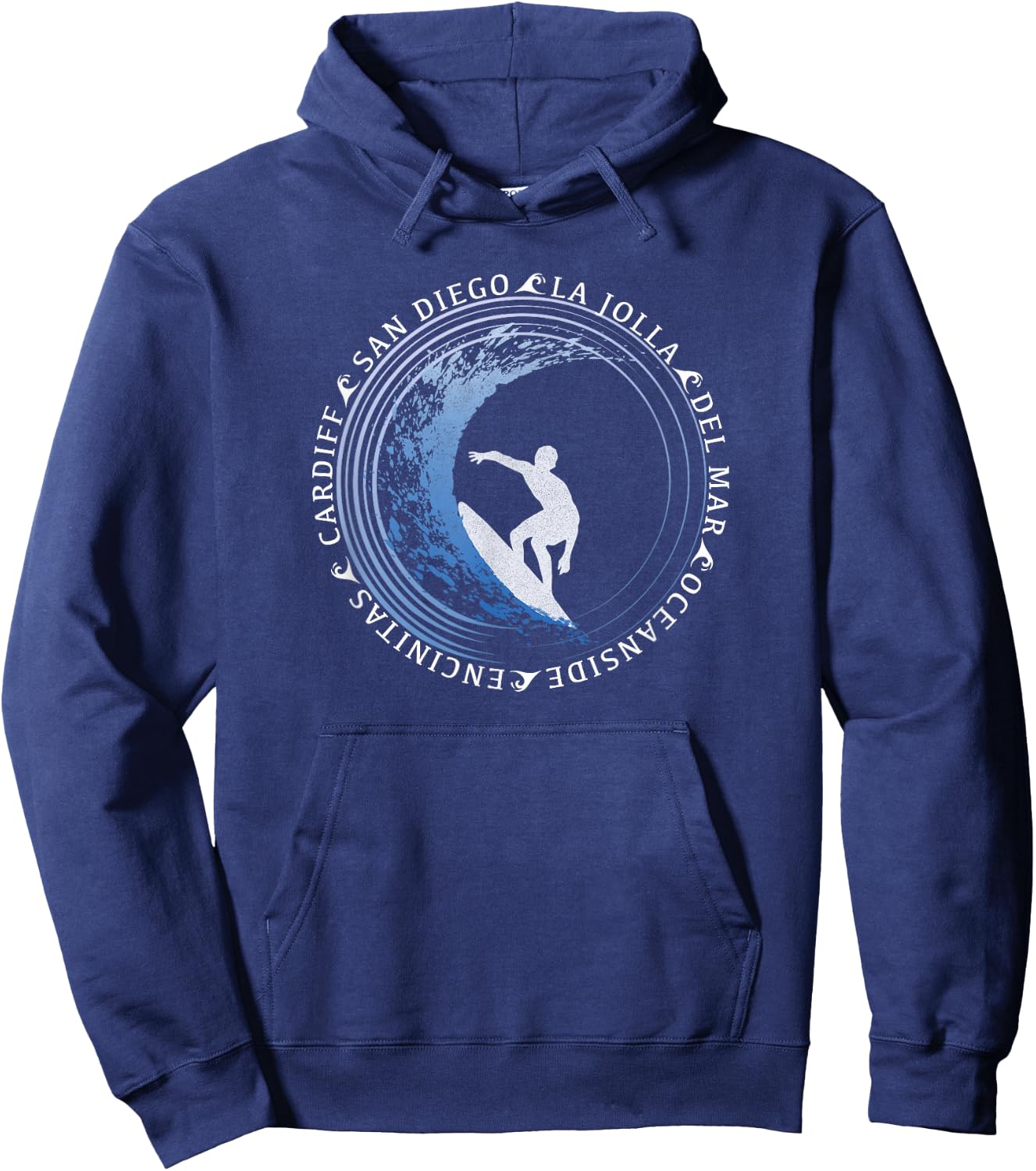 San Diego Surf/San Diego Beach Gift Hoodie - Hoodie | Navy