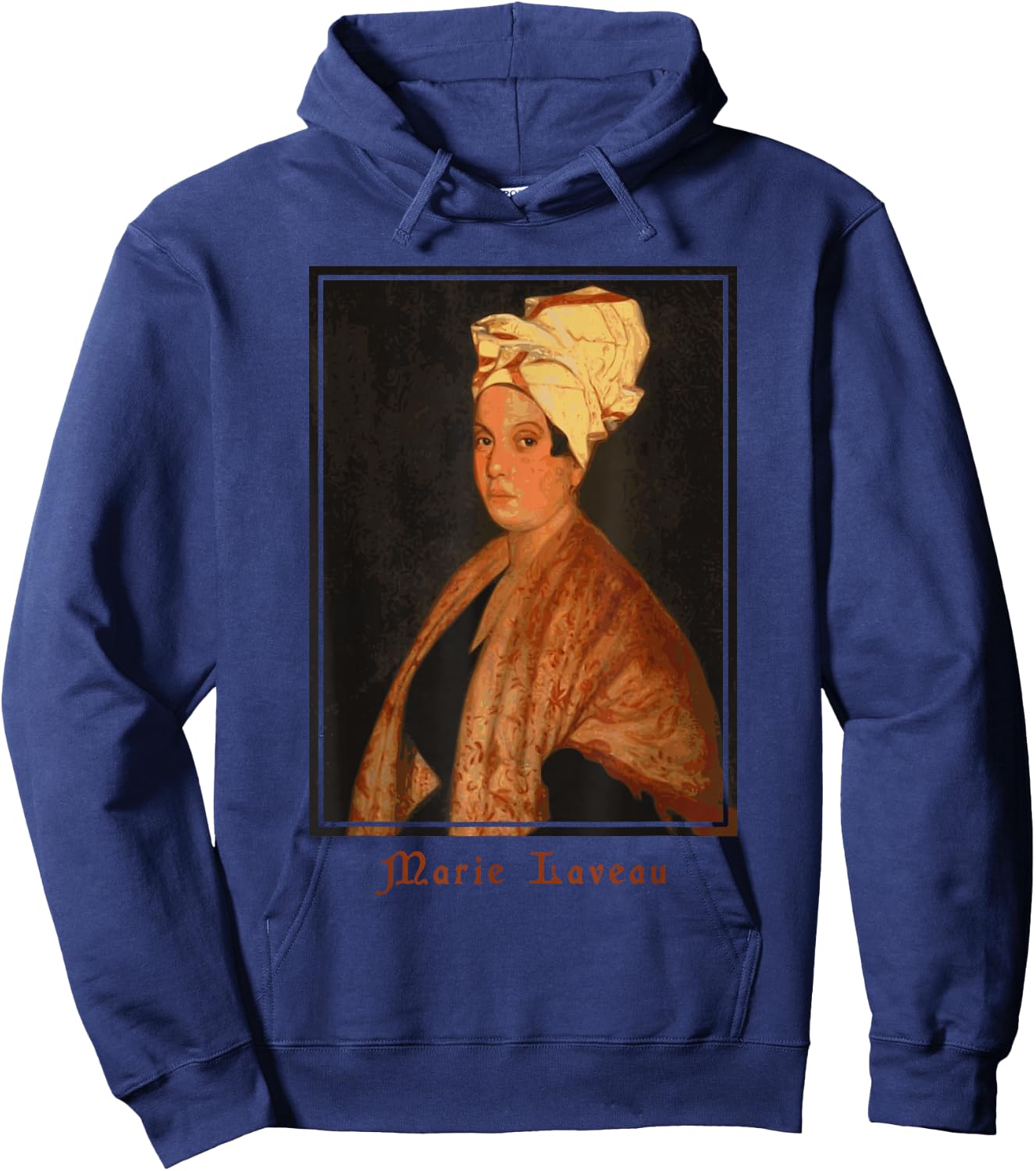 Marie Laveau Voodoo Queen of New Orleans ATR Hoodoo Rootwork Hoodie - Hoodie | Navy