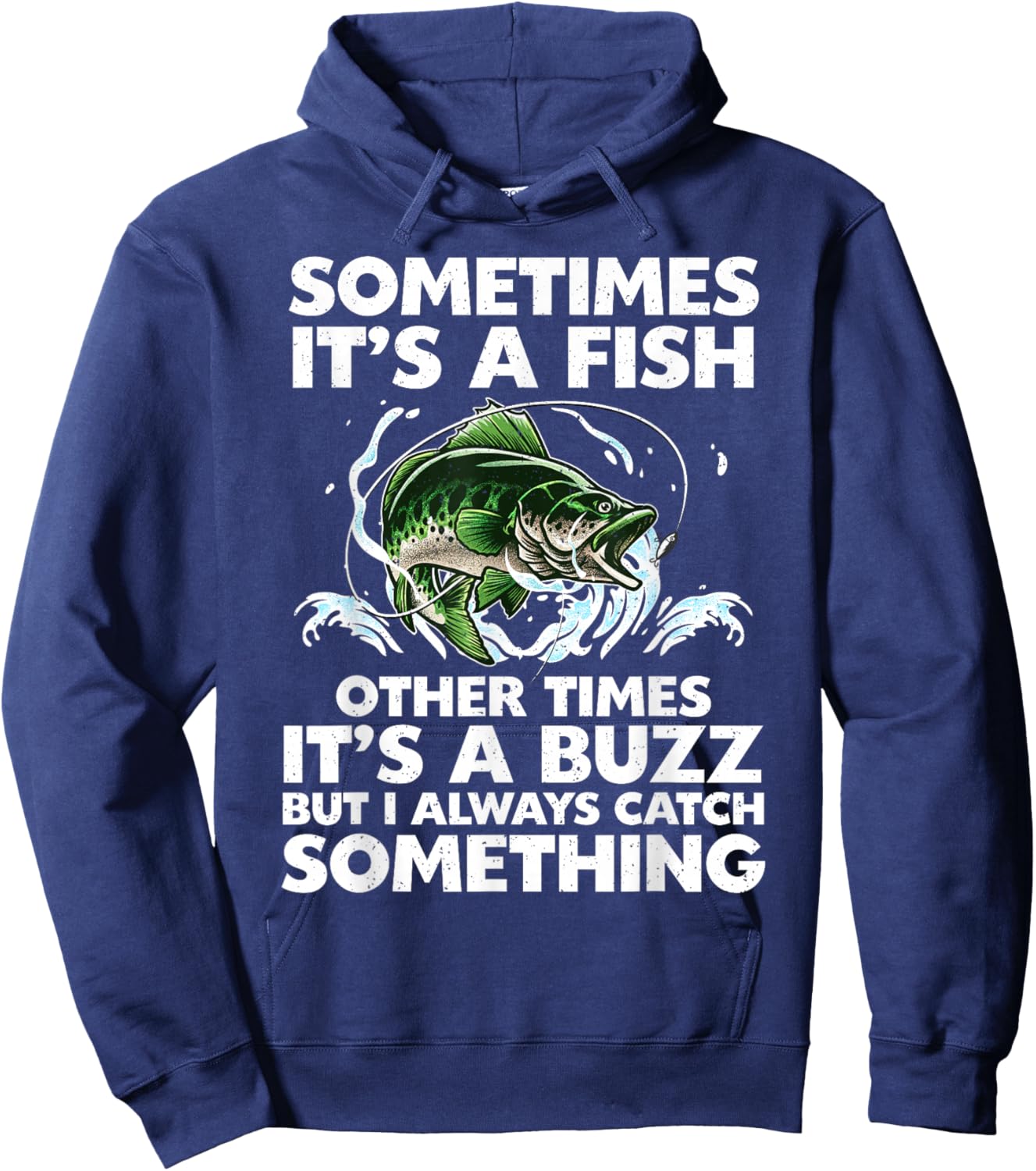 Cool Fishing Design Women Fishing Rod Fish Fisherman Hoodie - Hoodie | Navy
