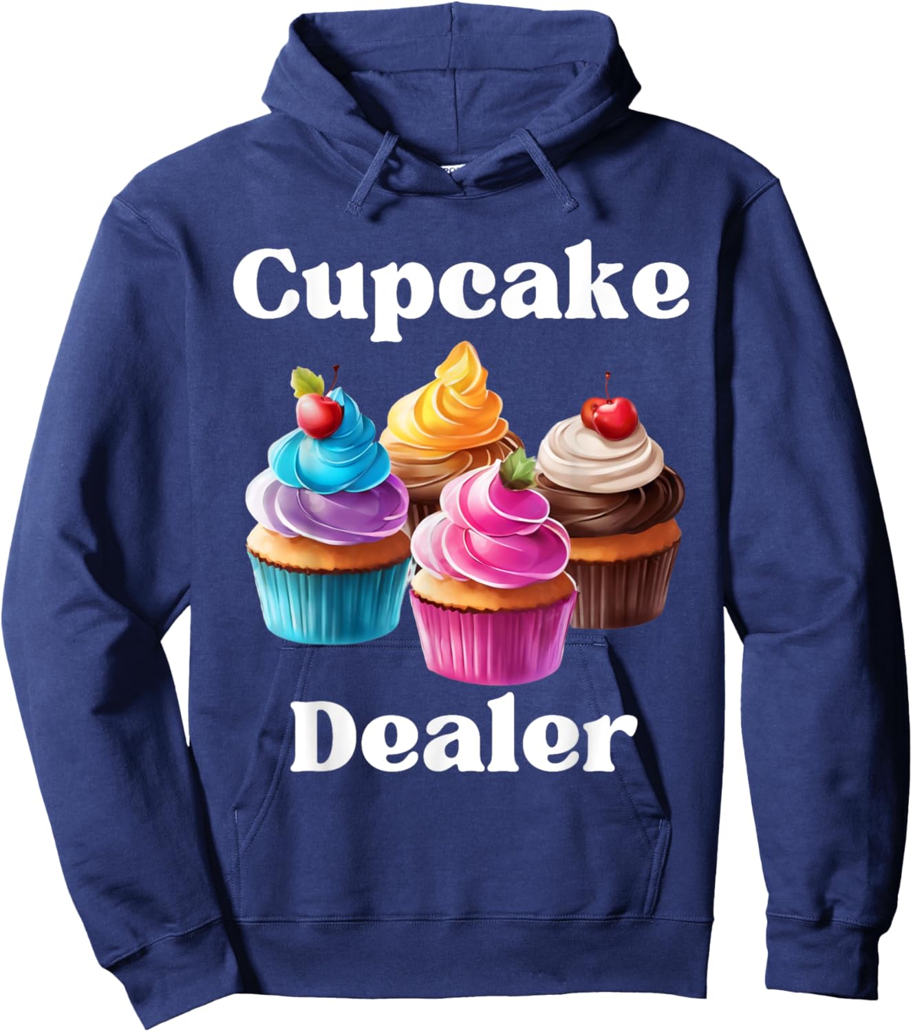 Cupcake Dealer Baker Cupcake Love Hoodie - Hoodie | Navy