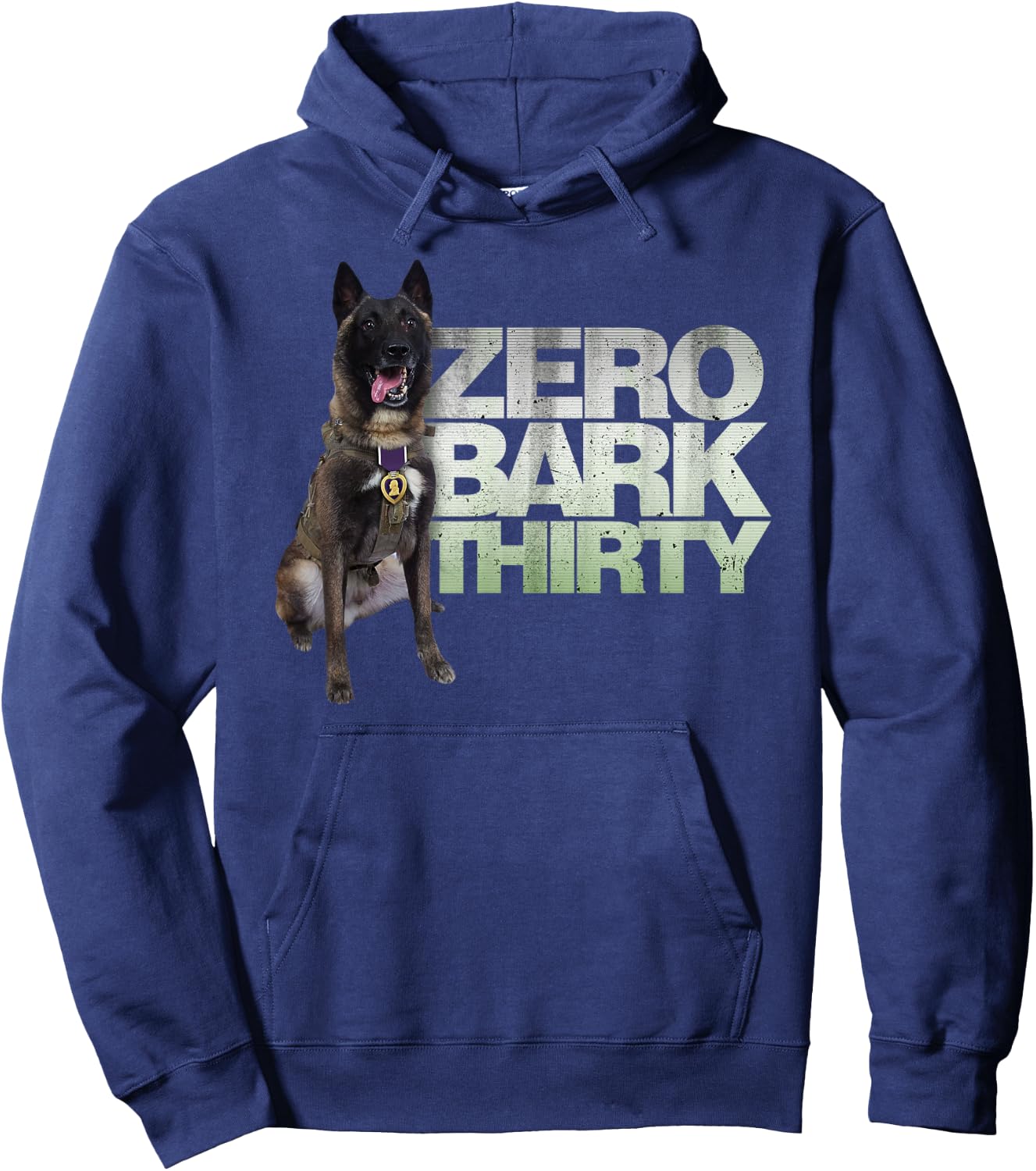 Zero Bark Thirty American Hero Military Dog Hoodie - Hoodie | Navy
