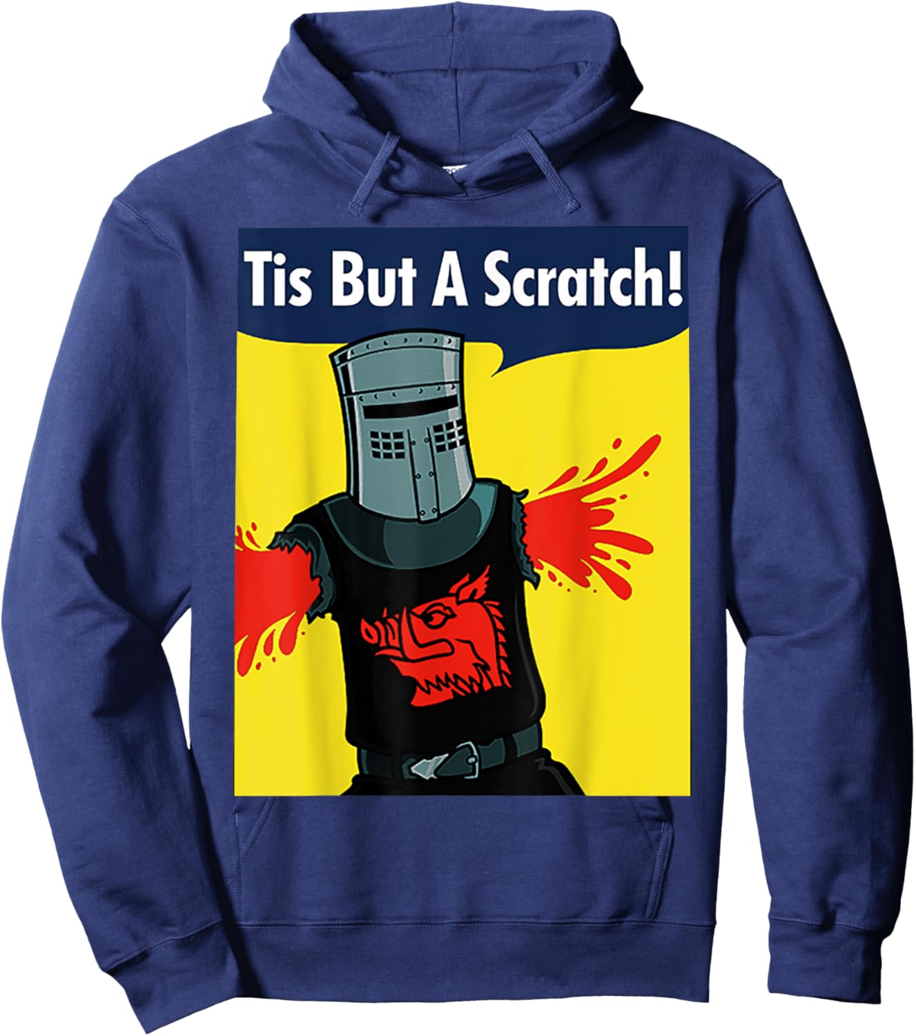 Tis But A Scratch Hoodie - Hoodie | Navy
