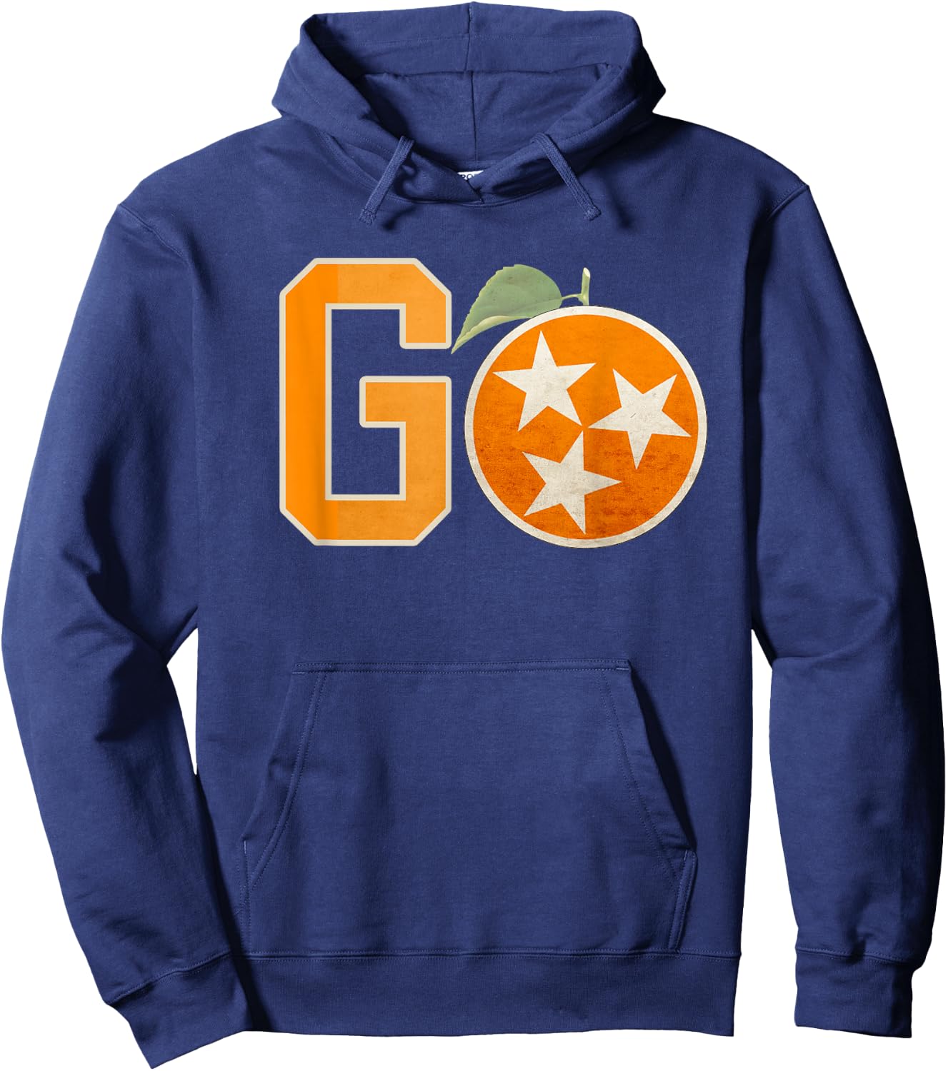 Tennessee Flag Vintage Football Fan Orange And White Gift Hoodie - Hoodie | Navy