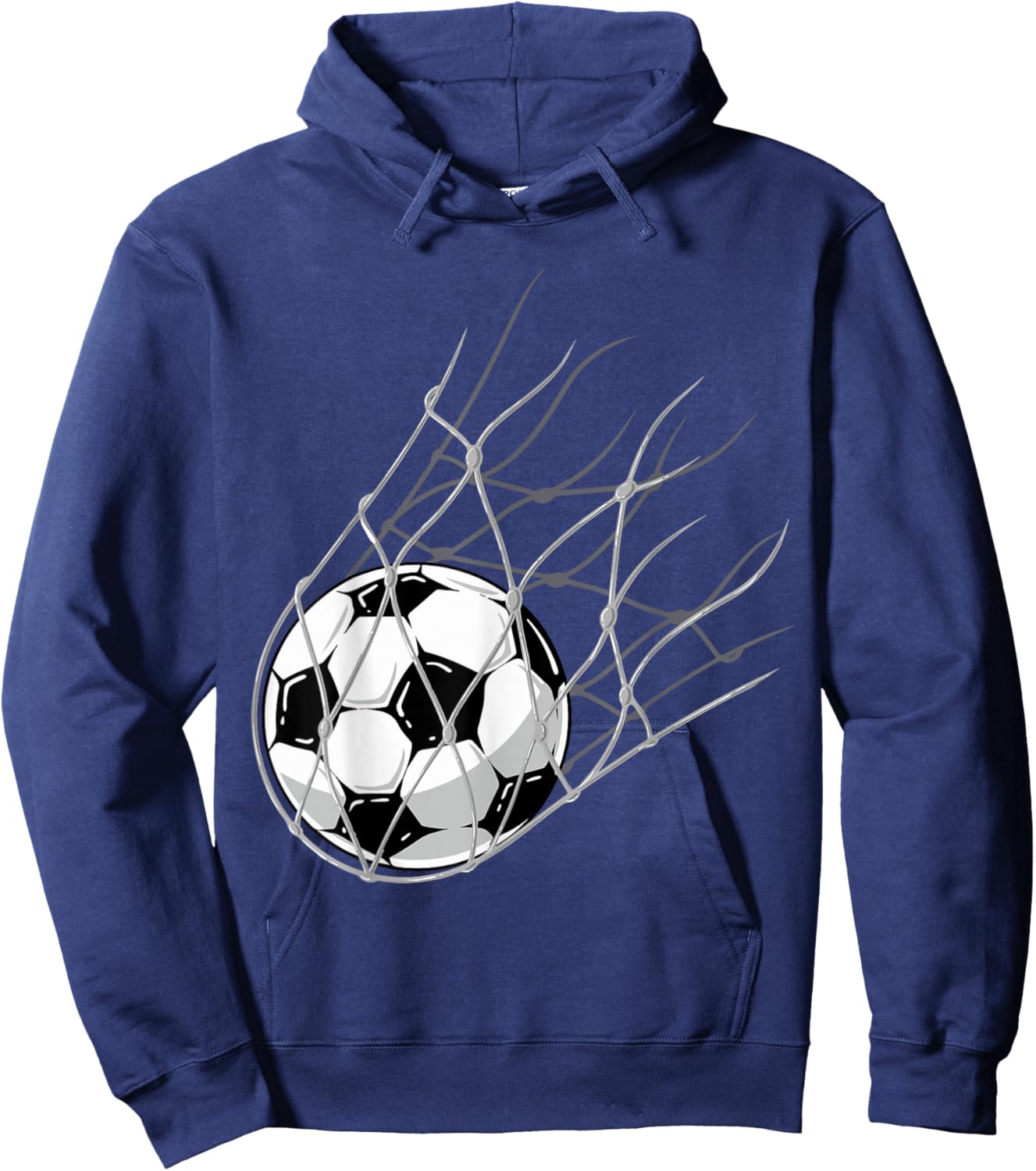 Soccer Ball Goal Funny Player Sports Game Boys Girls Outfit Hoodie - Hoodie | Navy