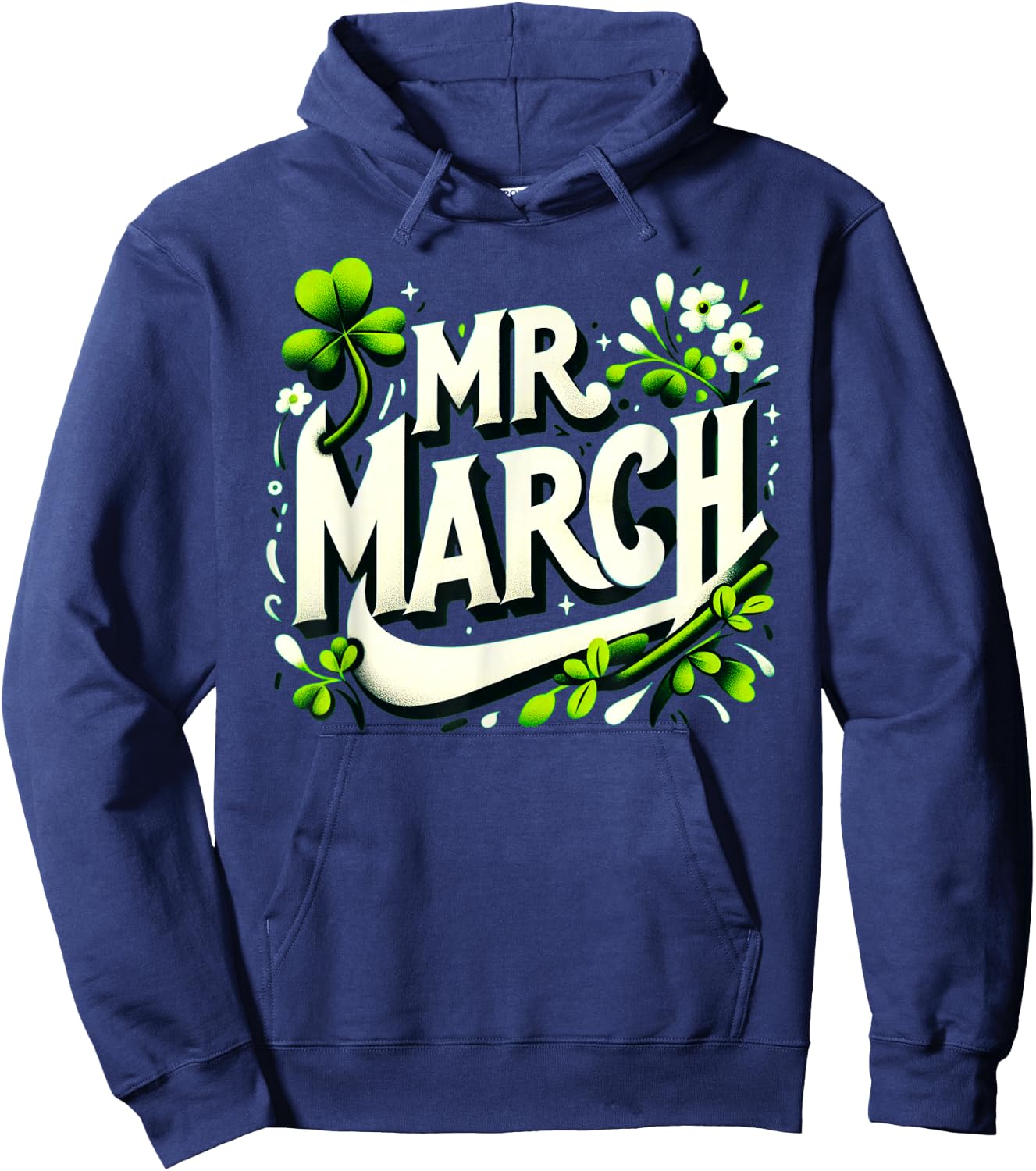 Mr. March Romantic Valentine's Birth Month Hoodie - Hoodie | Navy