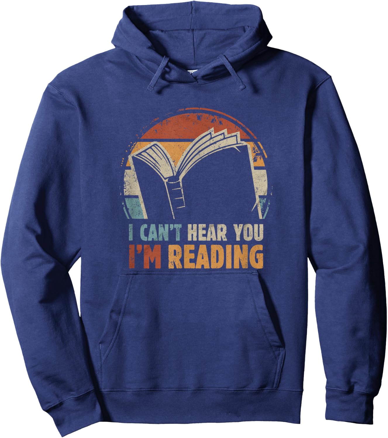 I can't hear you - I'm Reading for Book Lover Bookworm Hoodie - Hoodie | Navy