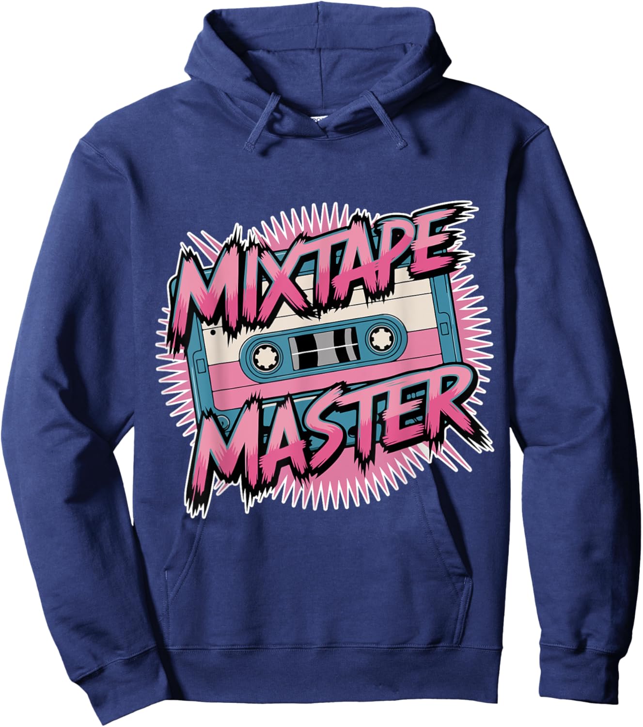Mixtape Master Retro 80s Vintage Cassette Music Lover Hoodie - Hoodie | Navy