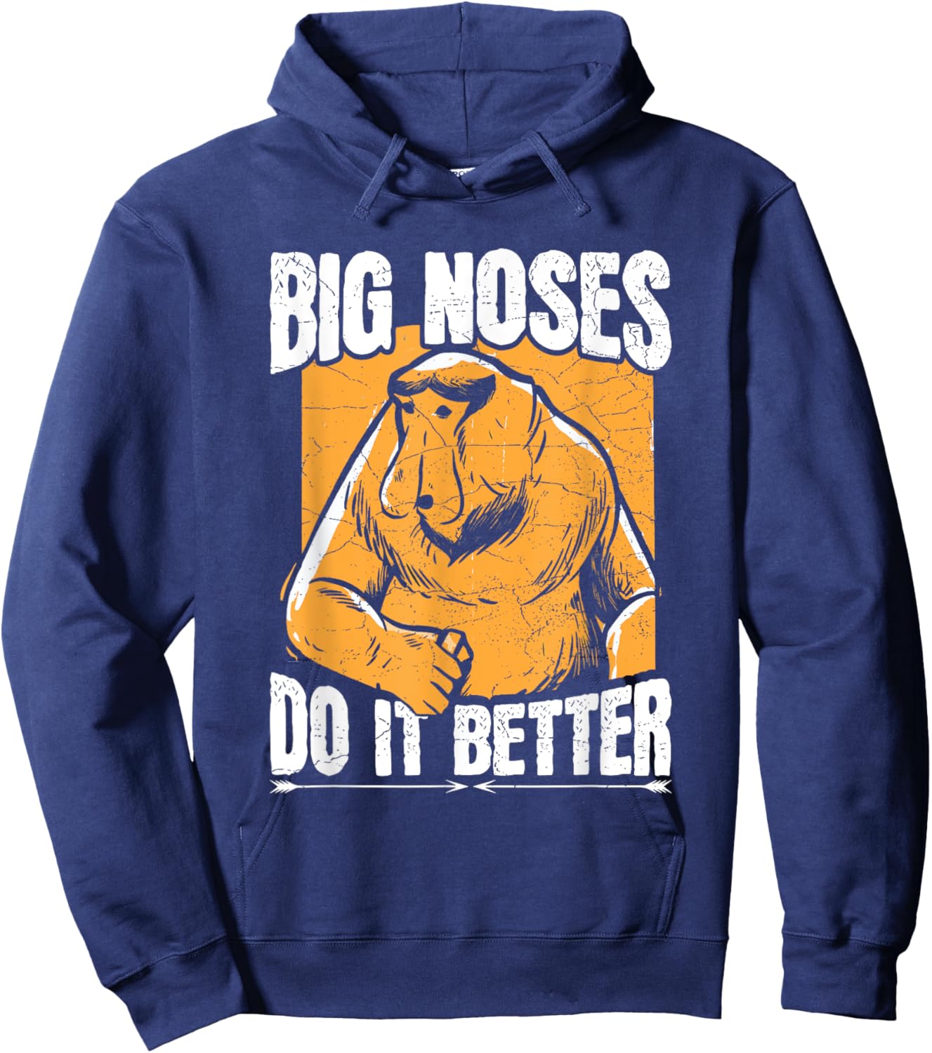 Big noses do it better Design for a Proboscis Monkey Expert Hoodie - Hoodie | Navy
