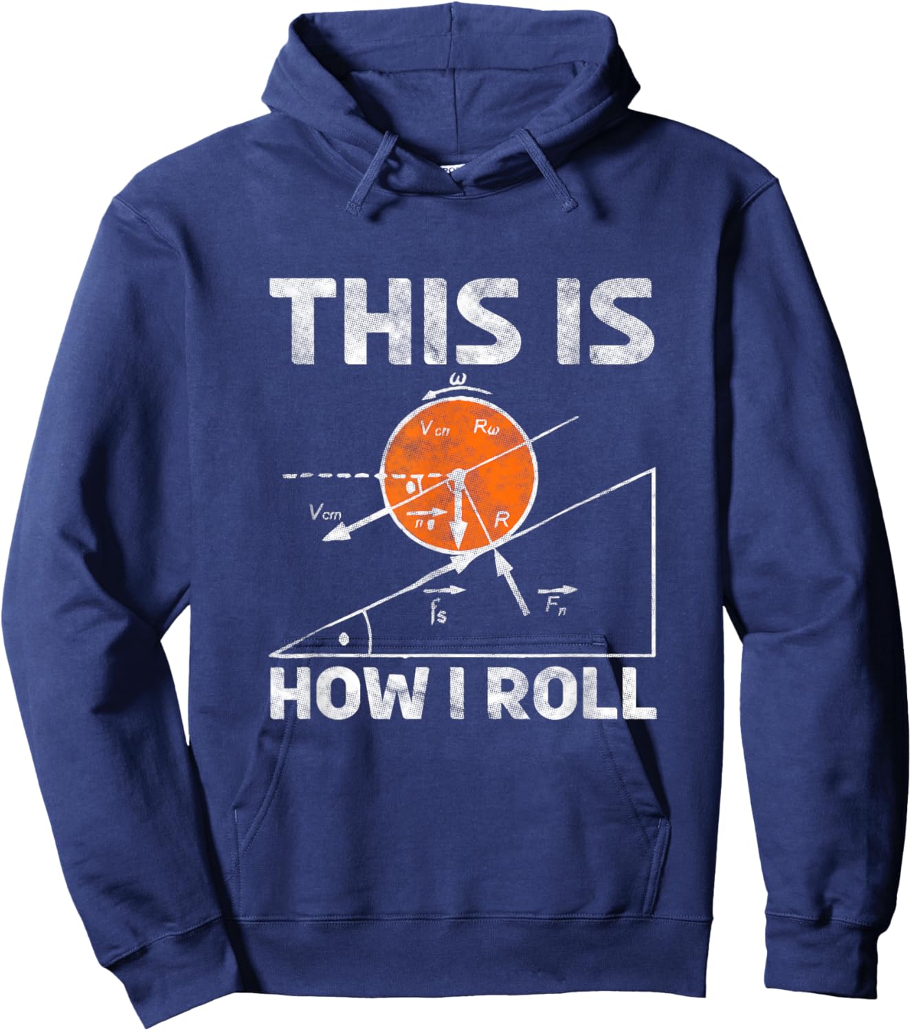 Nerdy Physics Teacher Graphic Funny Physics - Black, Small Hoodie - Hoodie | Navy