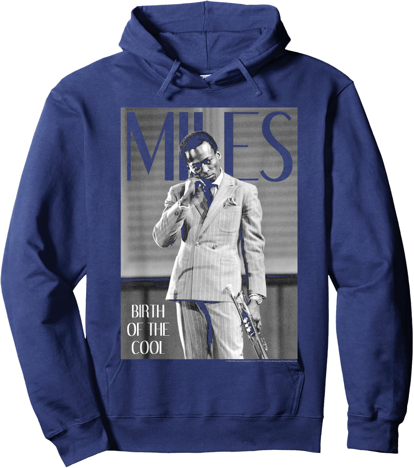 Miles Davis Simply Cool Hoodie - Hoodie | Navy