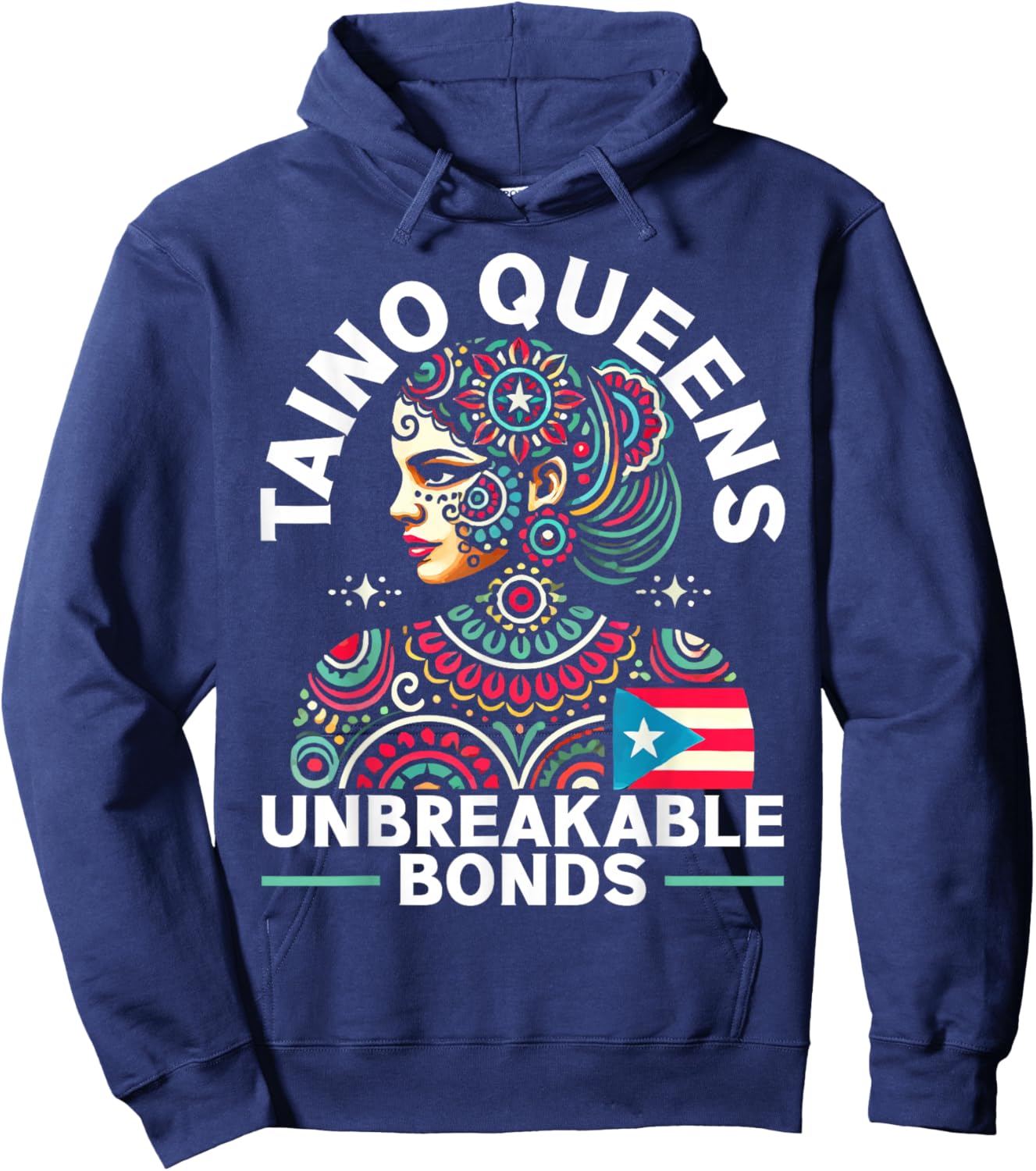 Taino Indian Puerto Rico Pride Boricua Puerto Rican Women Hoodie - Hoodie | Navy