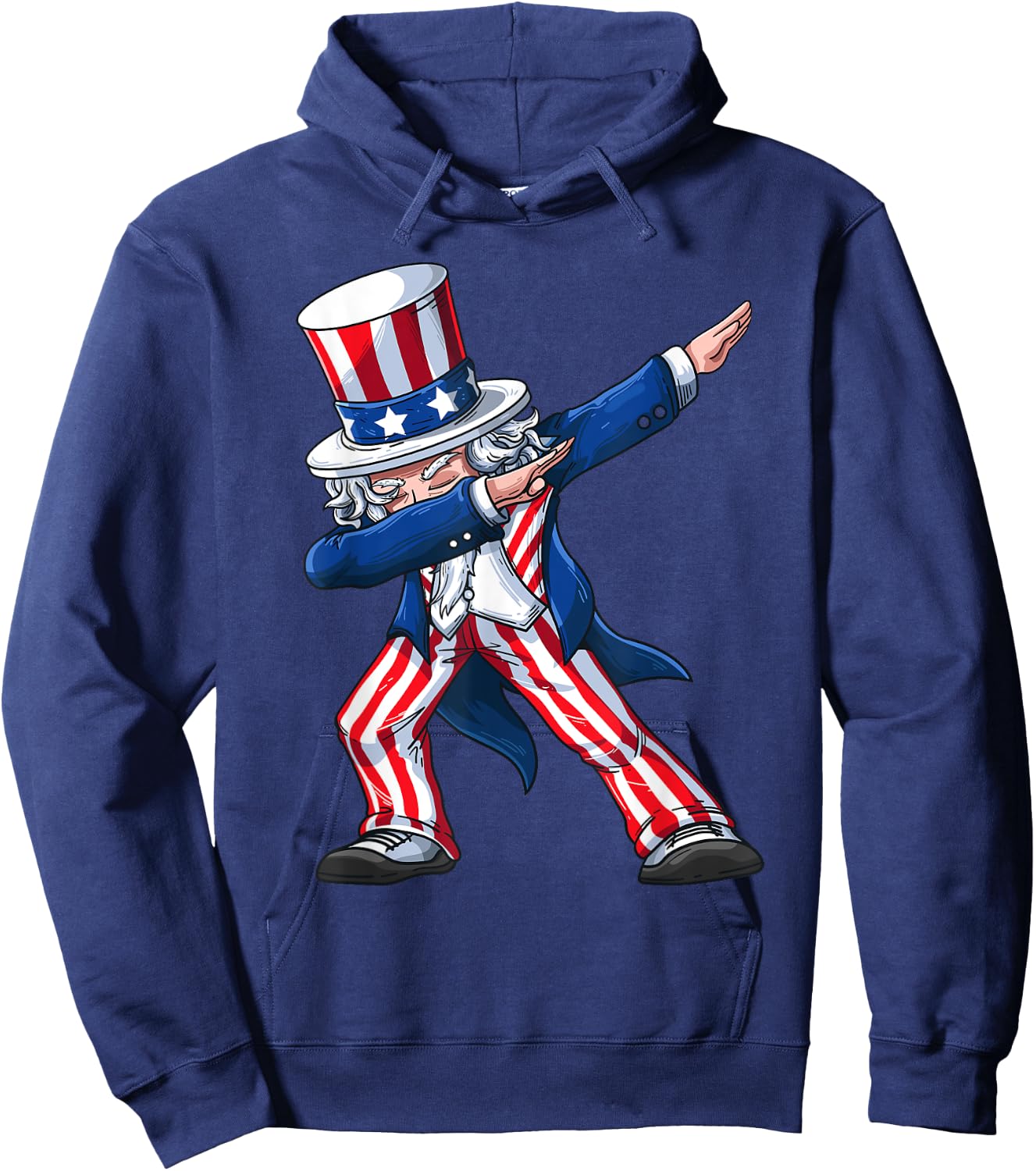 Dabbing Uncle Sam | Funny Dab Dance 4th Of July Gift Hoodie - Hoodie | Navy