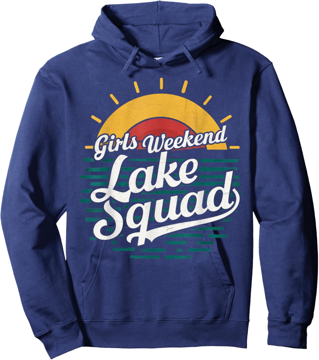 Retro Girls Weekend Girls Trip Mother Daughter Lake Squad Hoodie - Hoodie | Navy