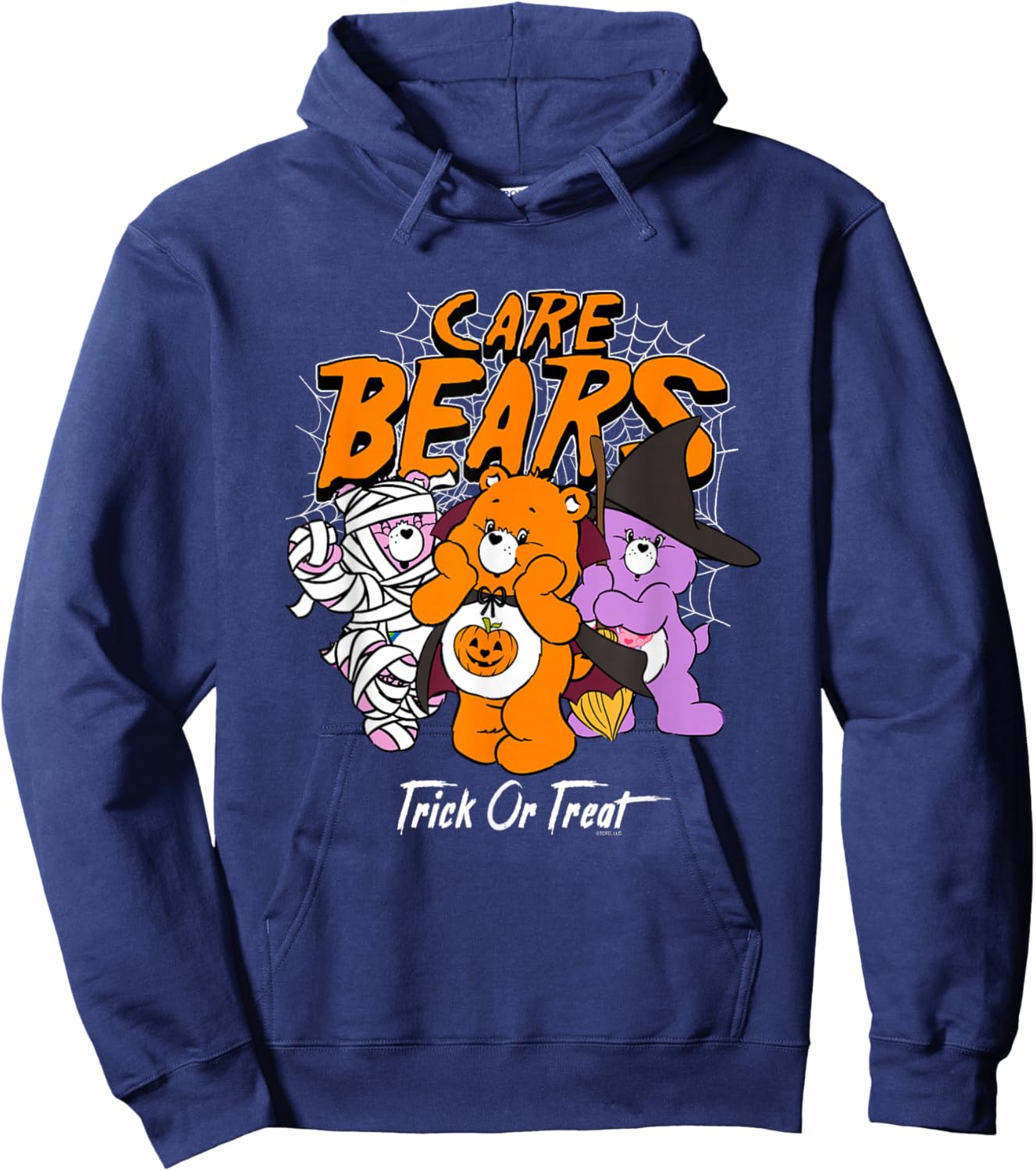 Care Bears Trick or Treat Costumed Bears Retro Cartoon Hoodie - Hoodie | Navy