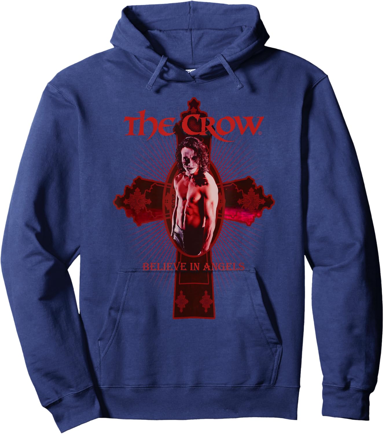 The Crow – Believe In Angels Cross Hoodie - Hoodie | Navy