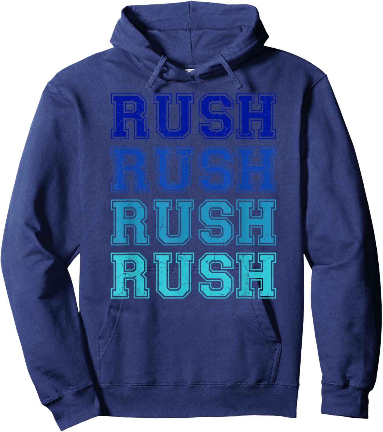 Vintage Rush Name Throwback Retro Apparel Gift Men Women Hoodie - Hoodie | Navy