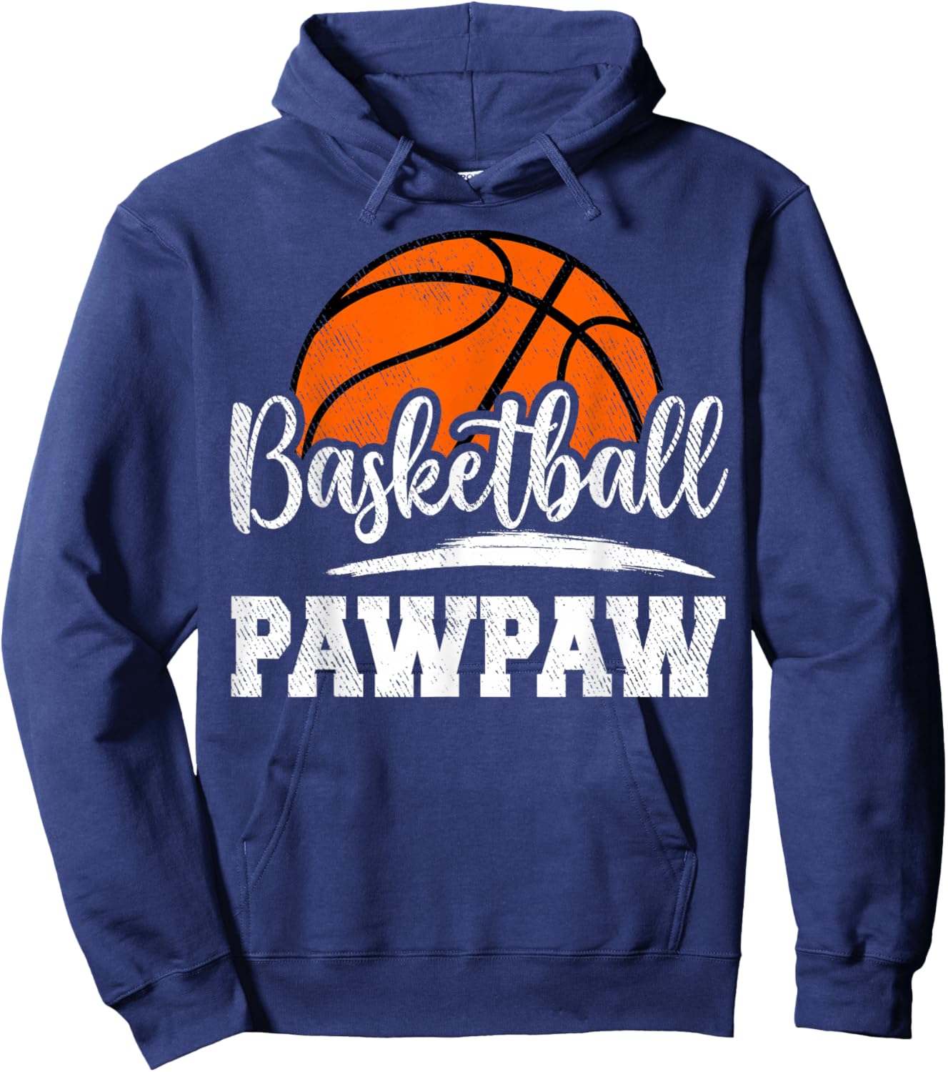 Basketball Pawpaw Basketball Player Game Day Father's Day Hoodie - Hoodie | Navy
