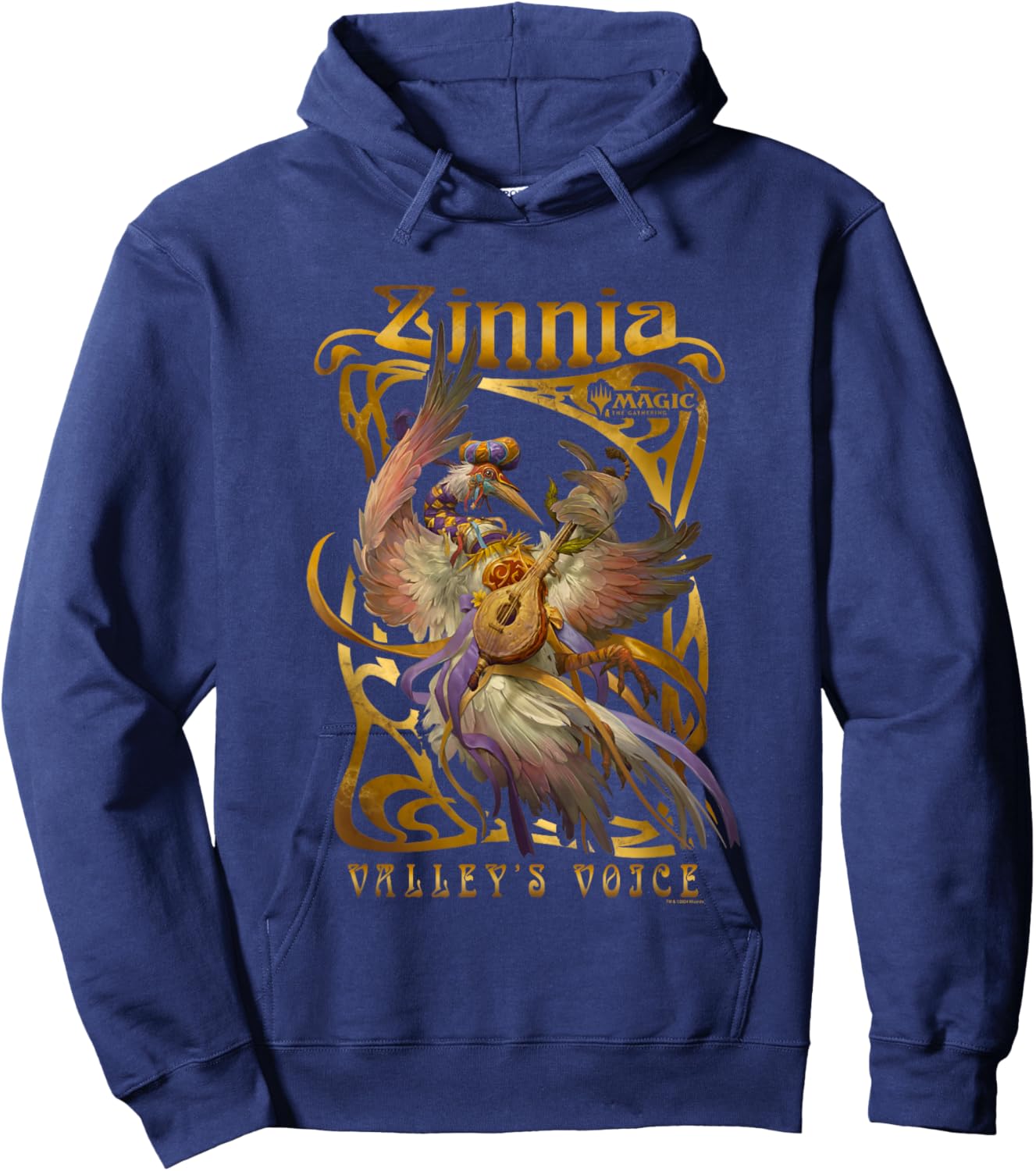 Magic: The Gathering Zinnia Valley's Voice Portrait Vintage Hoodie - Hoodie | Navy