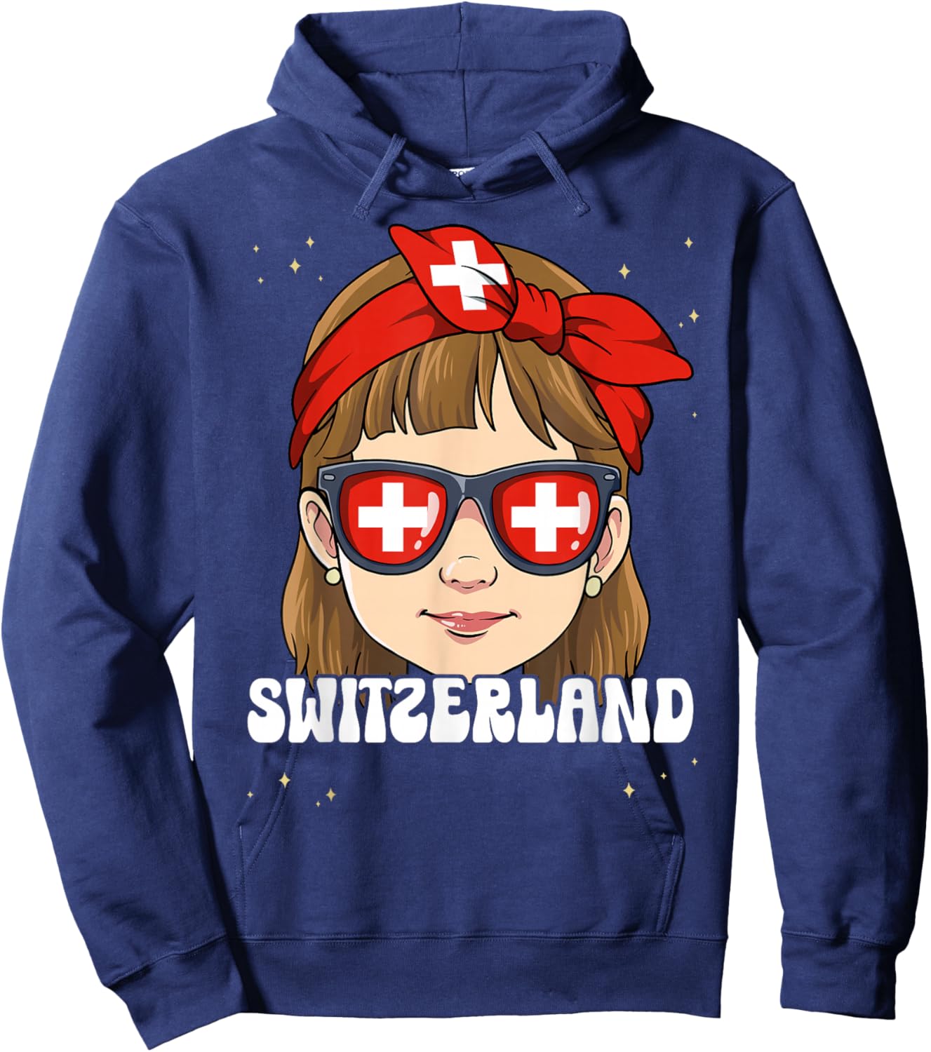 Swiss Girl Switzerland Hoodie - Hoodie | Navy