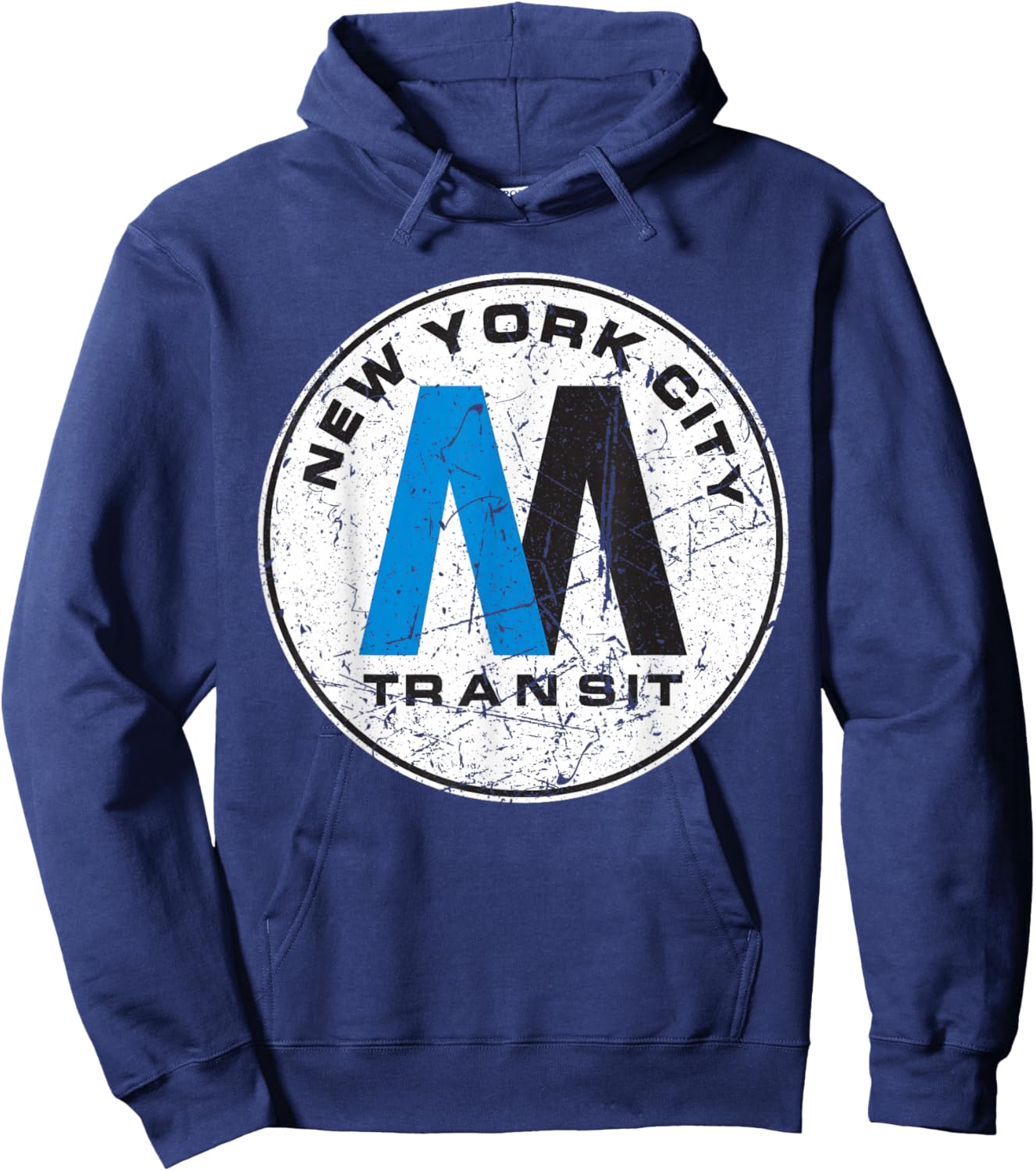 NYC Transit Subway Train Retro New York Subway Hoodie - Hoodie | Navy