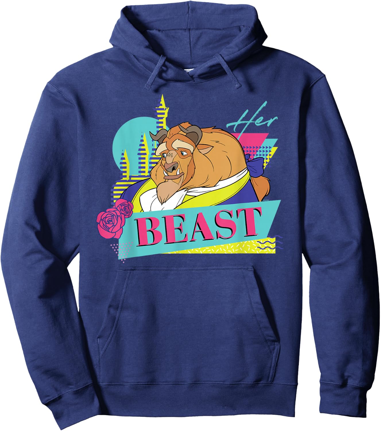 Disney Beauty and The Beast Couples Matching Her Beast Hoodie - Hoodie | Navy