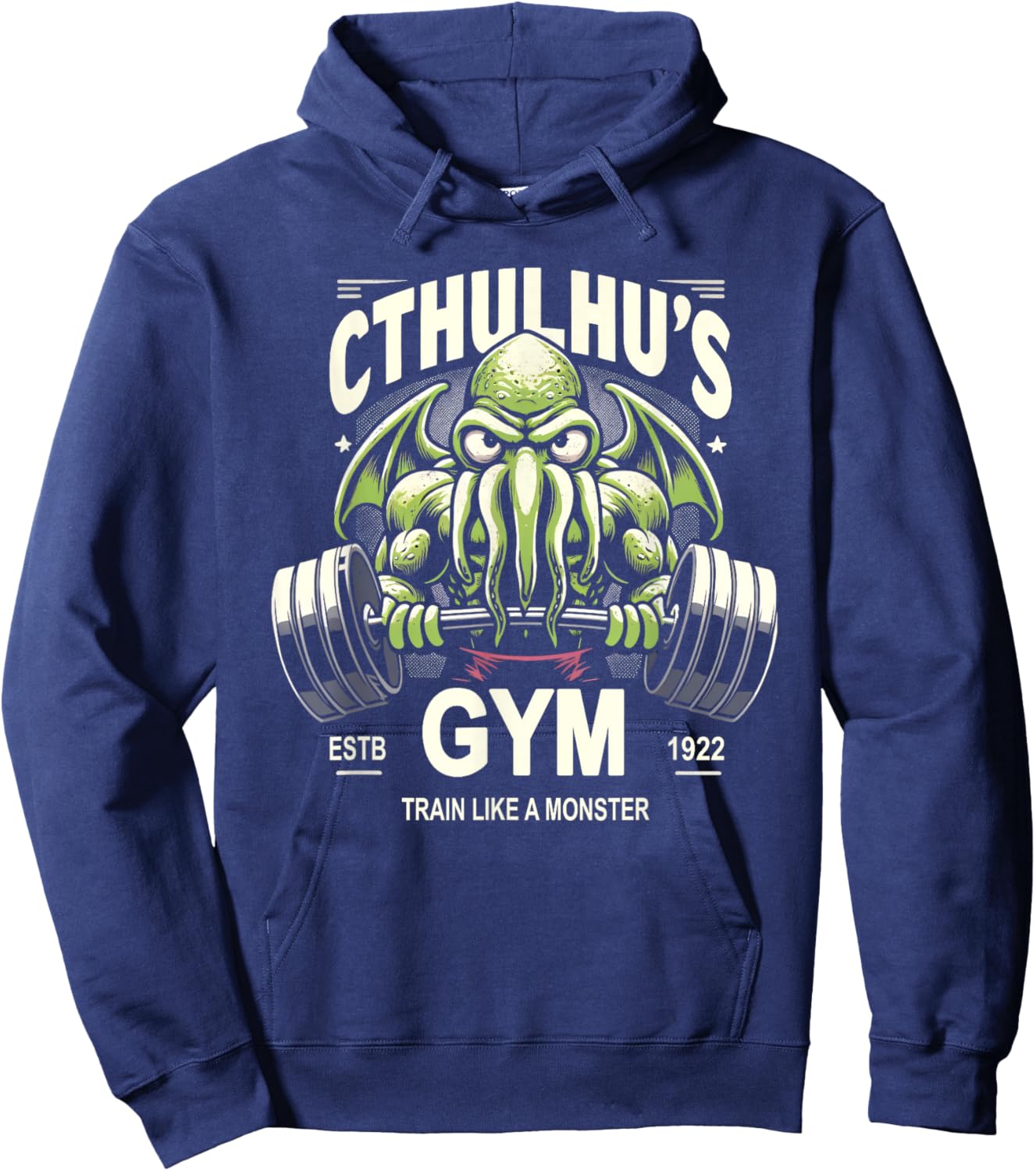 Cthulhu Gym Workout Shirt for Fitness Fans - Funny Cthulhu Hoodie - Hoodie | Navy