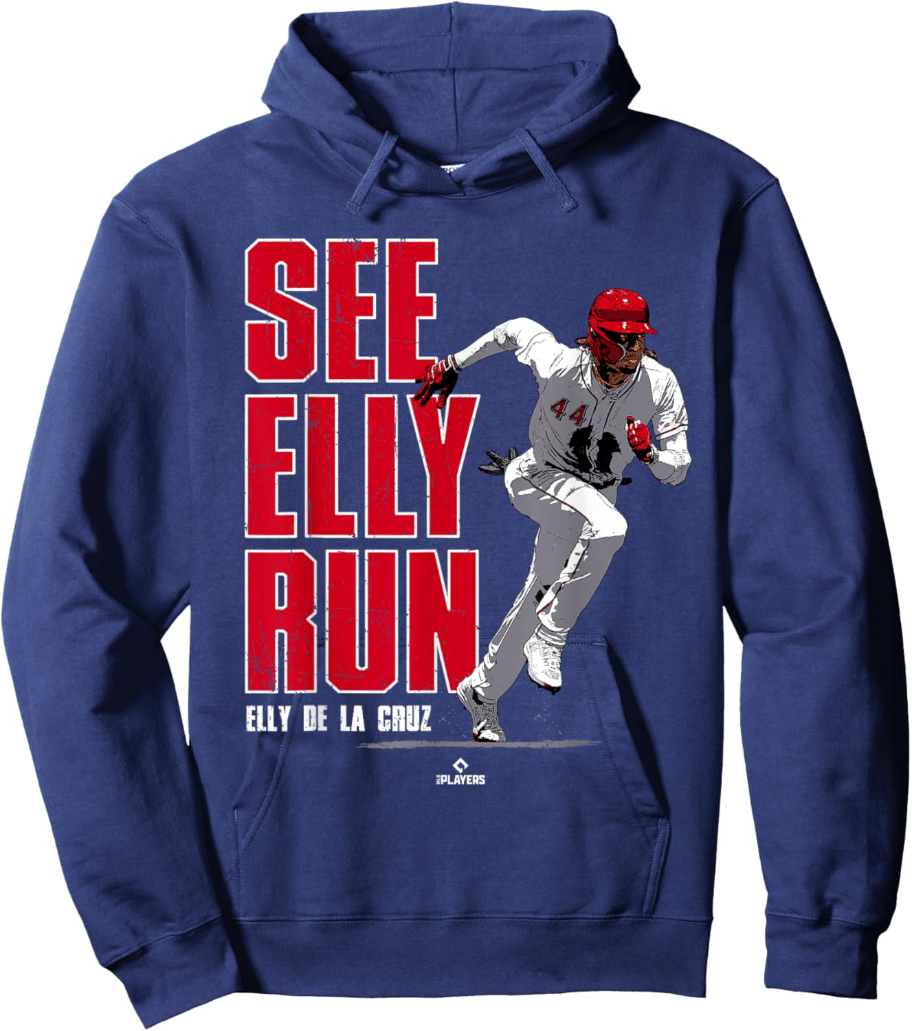 See Elly Run Elly De La Cruz Cincinnati MLBPA Hoodie - Hoodie | Navy