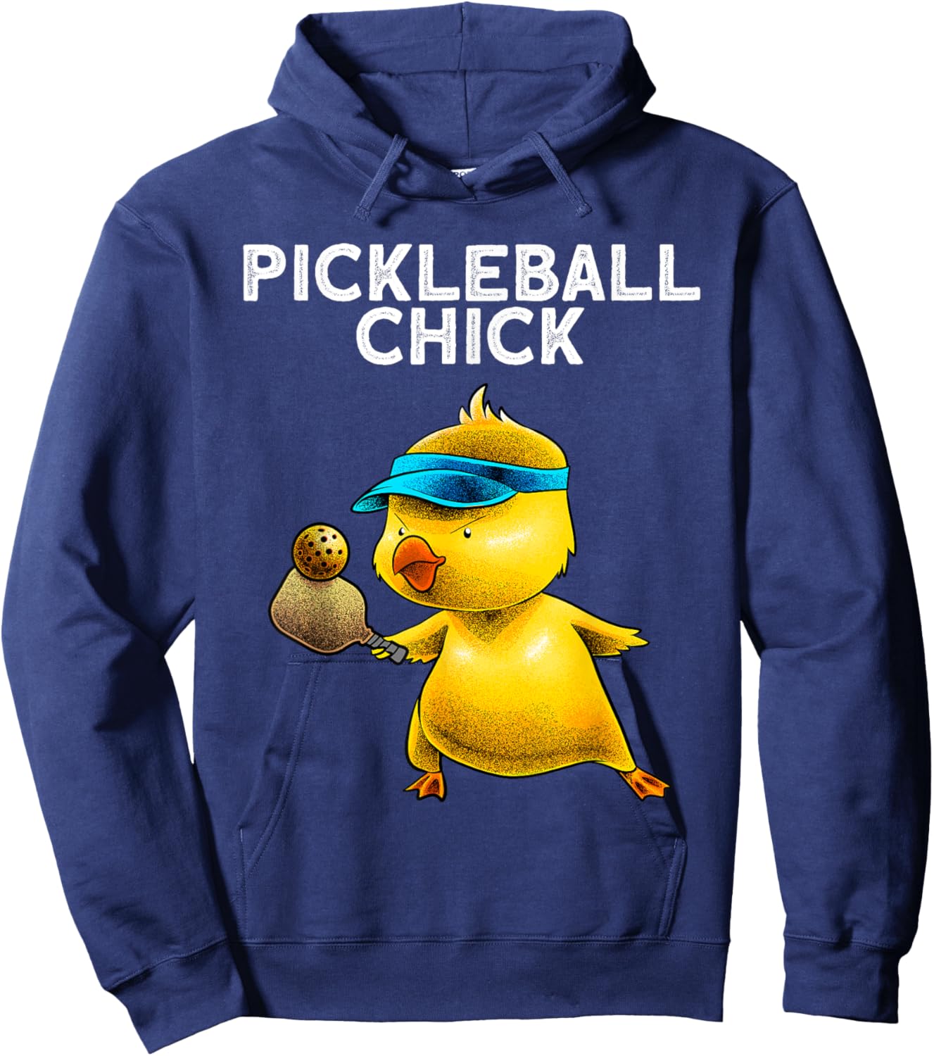 Funny Pickleball Art Girl Paddle Sport Chick Lover Hoodie - Hoodie | Navy
