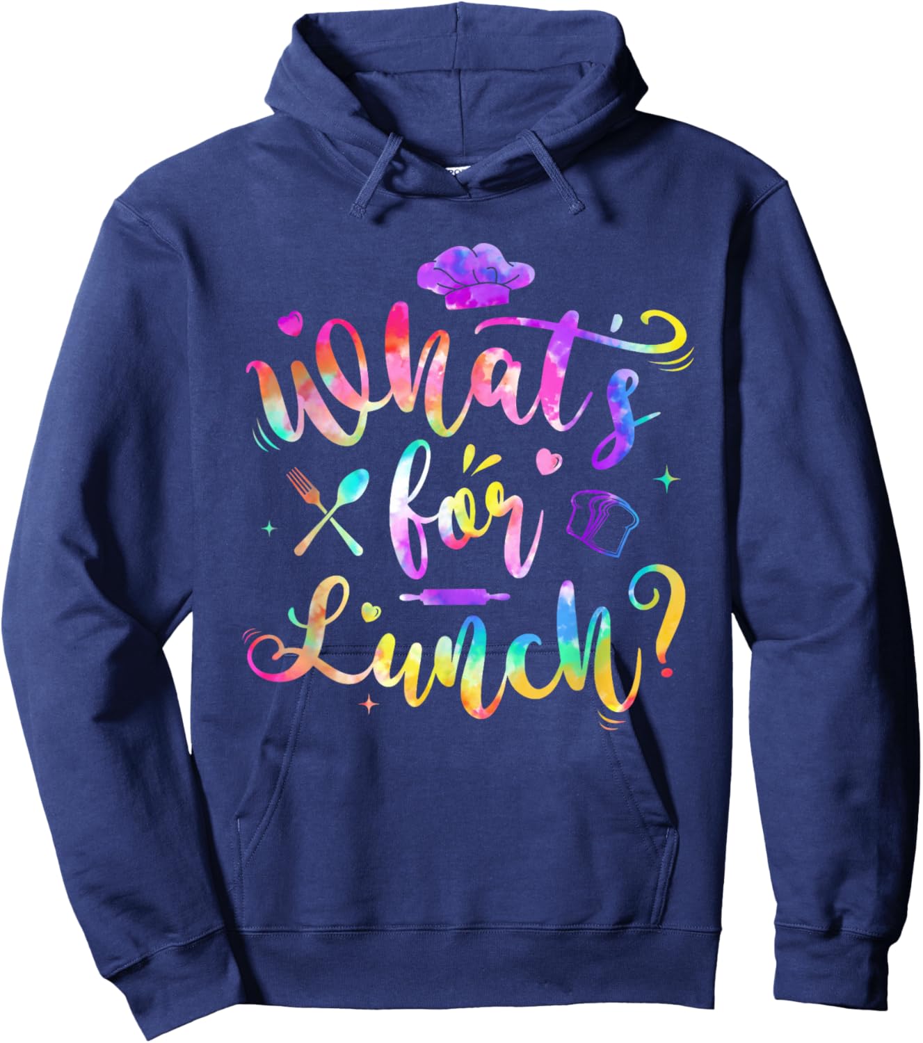 Whats for Lunch Funny Lunch Lady Hoodie - Hoodie | Navy