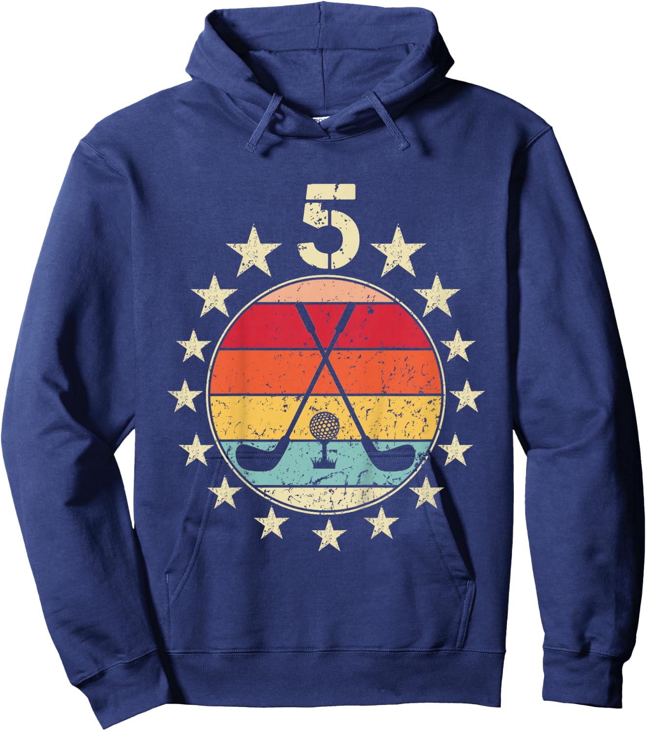 Kids Golf Birthday 5 Year Old Boy Girl Golf 5th Birthday Hoodie - Hoodie | Navy