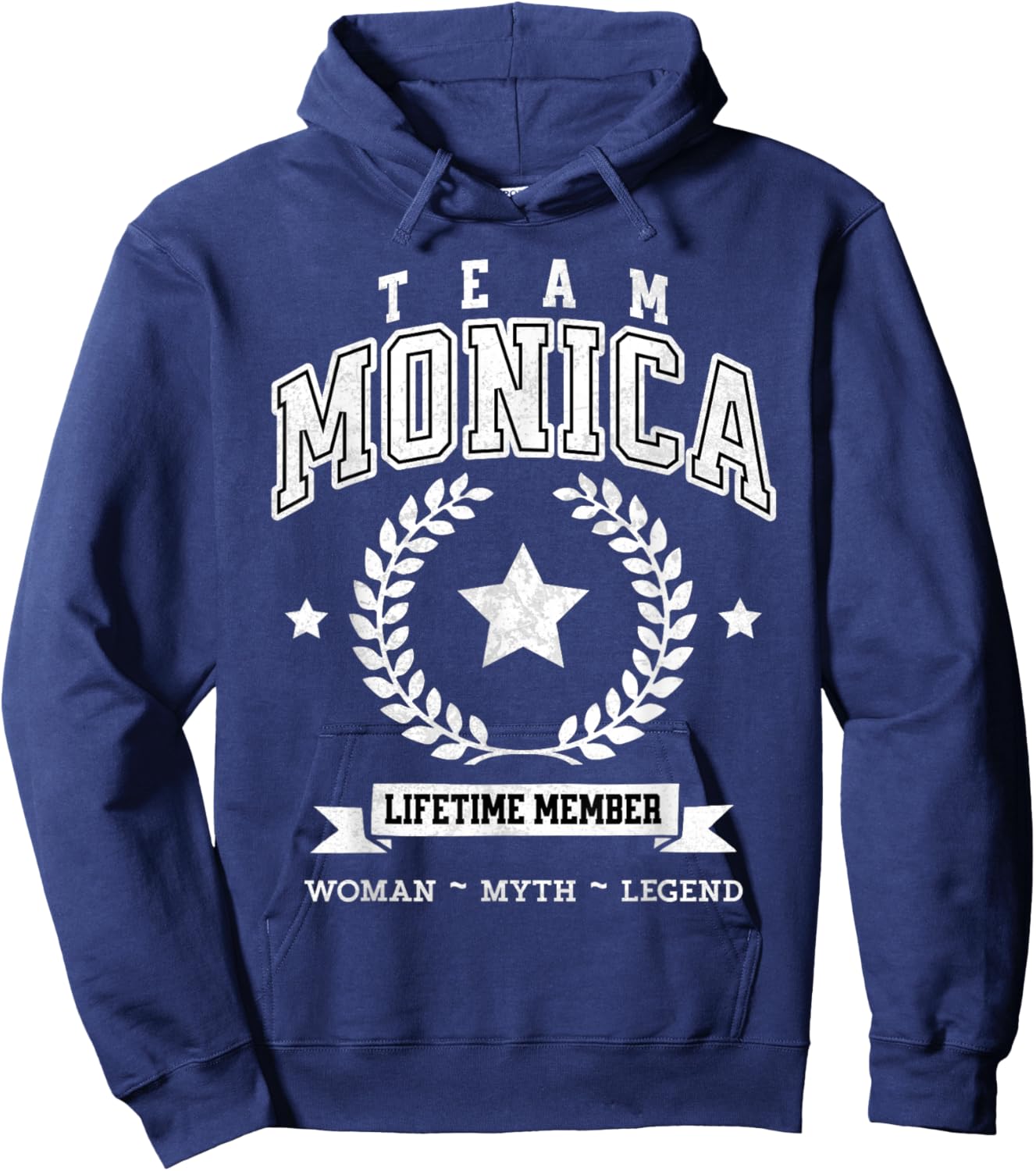 Team Monica Lifetime Member Funny Name Support Hoodie - Hoodie | Navy