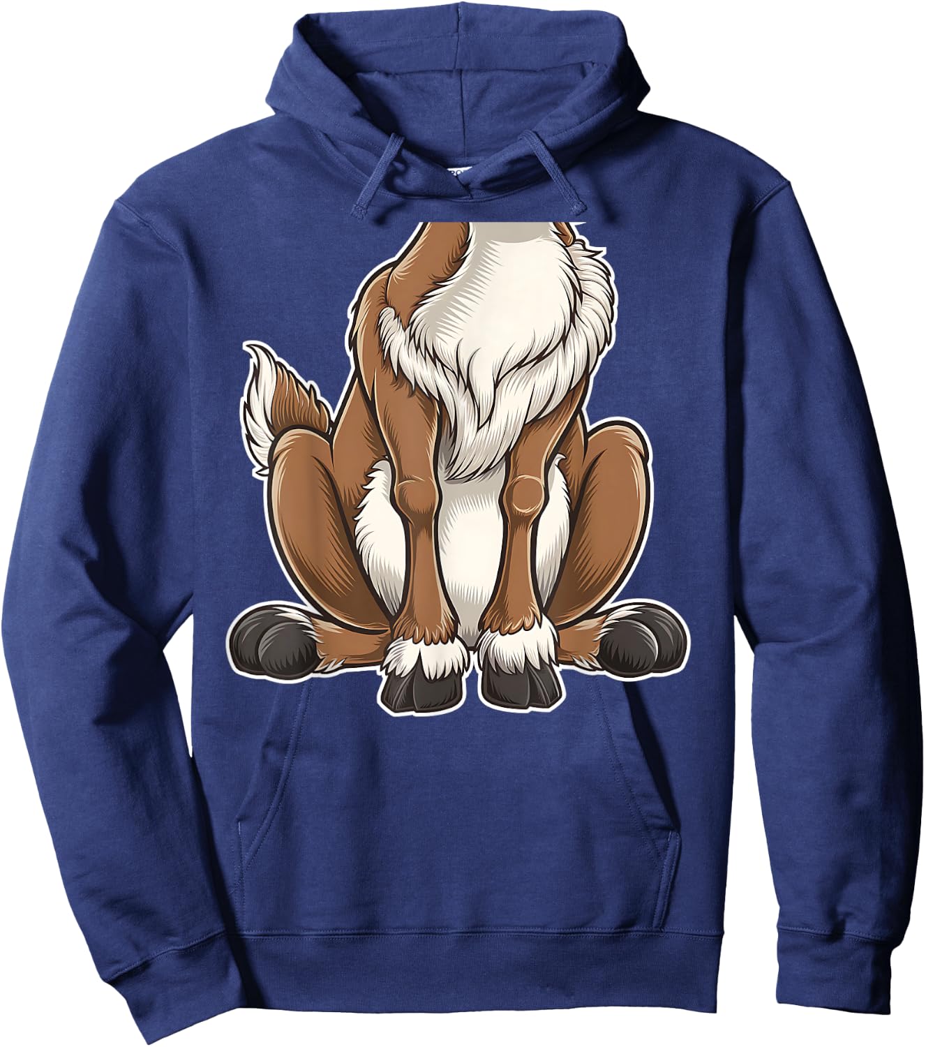 Funny Reindeer Adult Kids Men Women Brown Deer Costume Hoodie - Hoodie | Navy