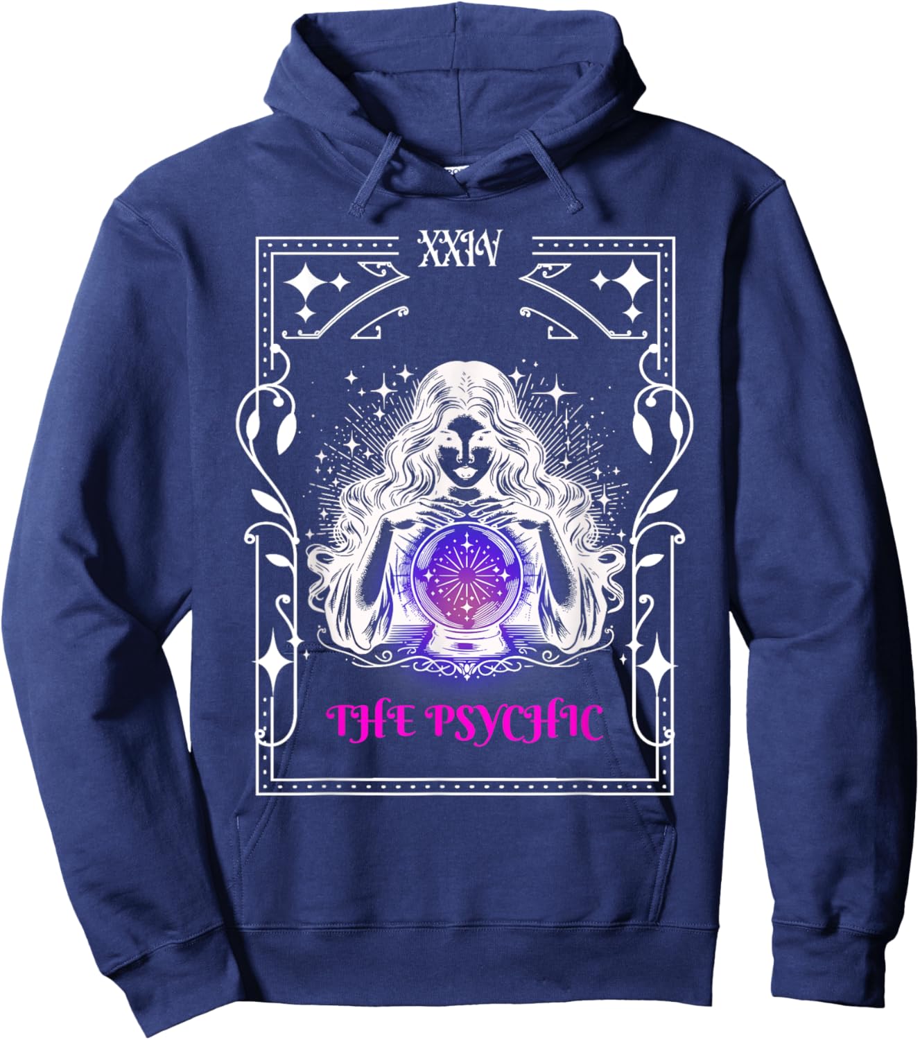 The Psychic Reader Gypsy Women Tarot Ball Reader Hoodie - Hoodie | Navy