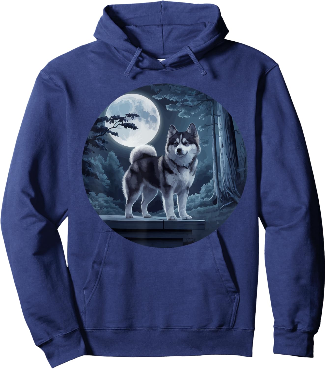 Pomsky Owner Dog Lover Puppy Pomeranian Siberian Husky Women Hoodie - Hoodie | Navy