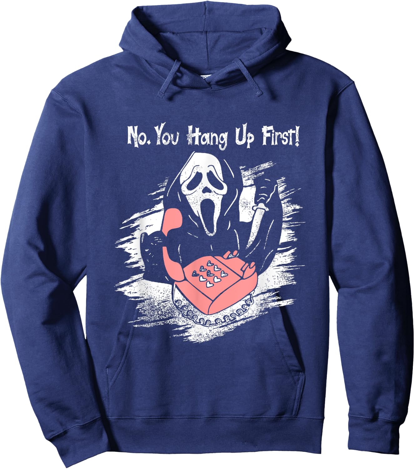 No You Hang Up First Ghost Calling Halloween Hoodie - Hoodie | Navy