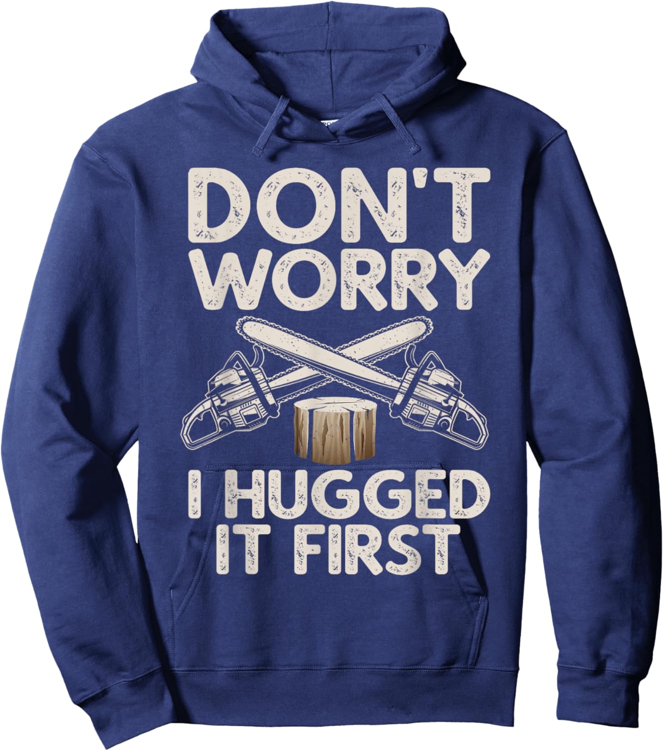 Cute Lumberjack Design Women Logging Arborist Logger Hoodie - Hoodie | Navy