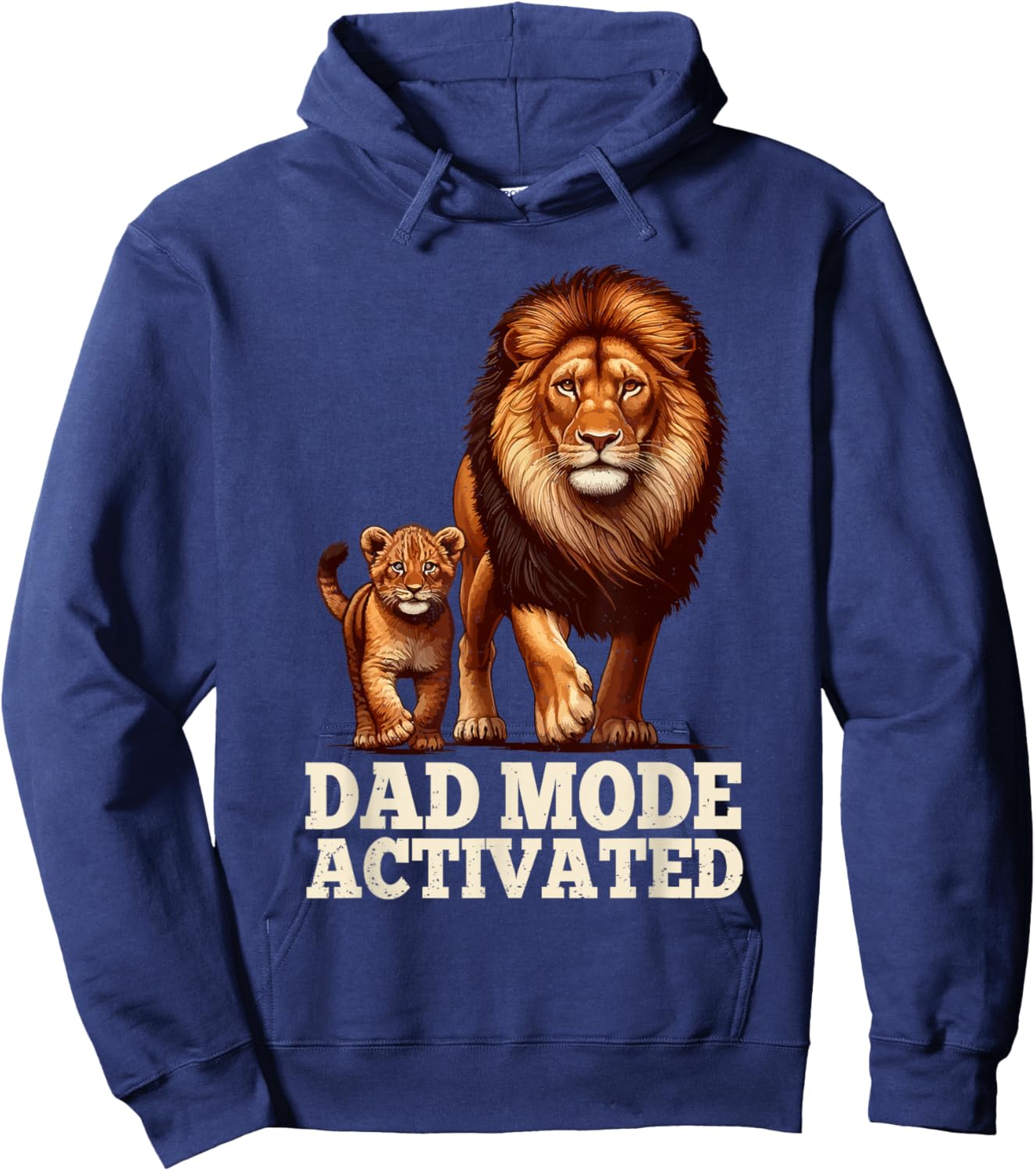 Dad Mode Activated Fathers Day Papa Daddy Husband Grandpa Hoodie - Hoodie | Navy