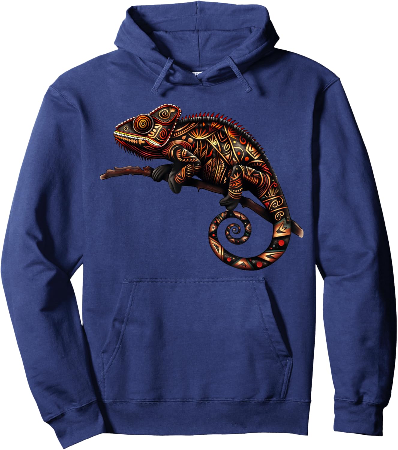 Tribal Hawaiian Chameleon Shirt - Hawaiian Tribal Hoodie - Hoodie | Navy