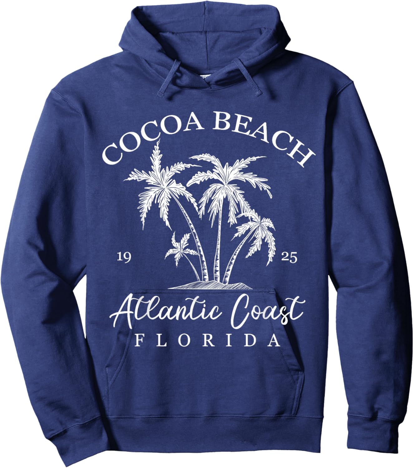 Cocoa Beach, Florida Beach Design Tribal Turtle Gifts Hoodie - Hoodie | Navy