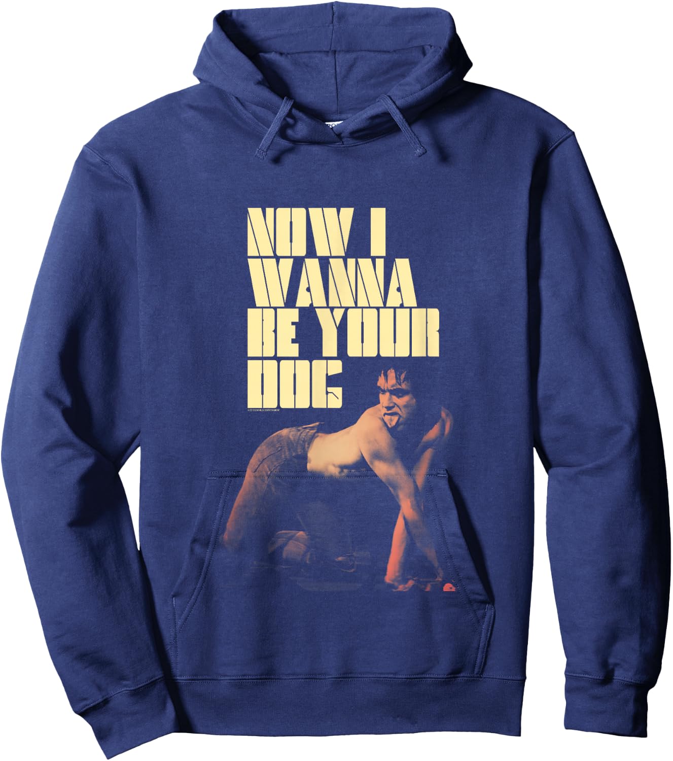 Iggy Pop Now I Wanna Be Your Dog Hoodie - Hoodie | Navy
