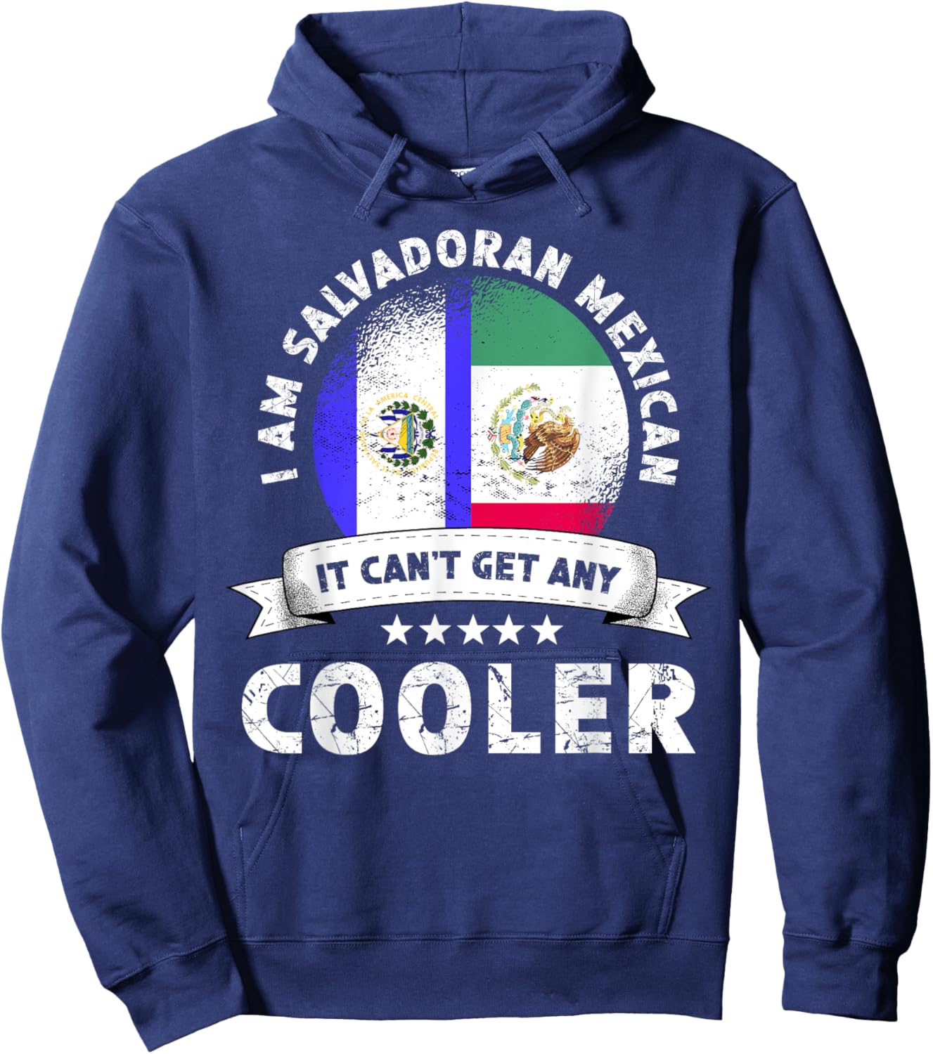 El Salvador Flag Mexico Grown Patriot Country Citizen Pride Hoodie - Hoodie | Navy