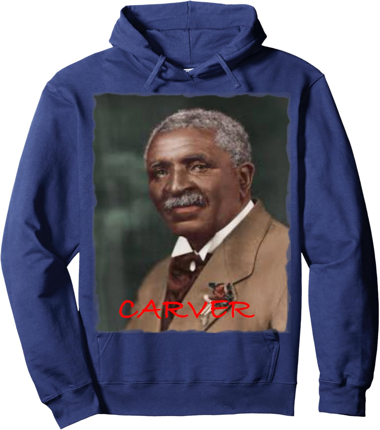 George Washington Carver , Small, Black Hoodie - Hoodie | Navy