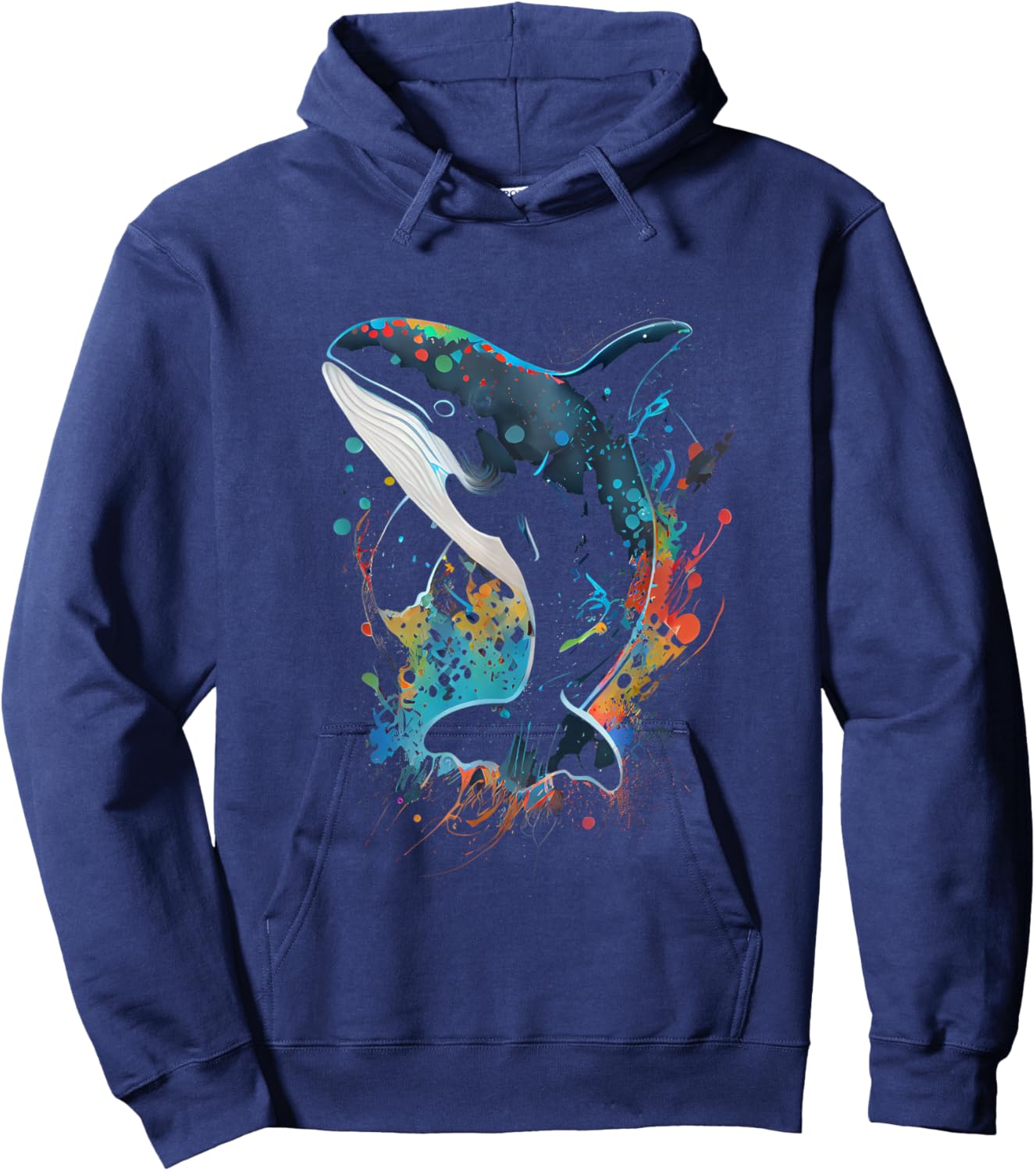 Orca whale fish favorite animal fan orca favorite fish Hoodie - Hoodie | Navy