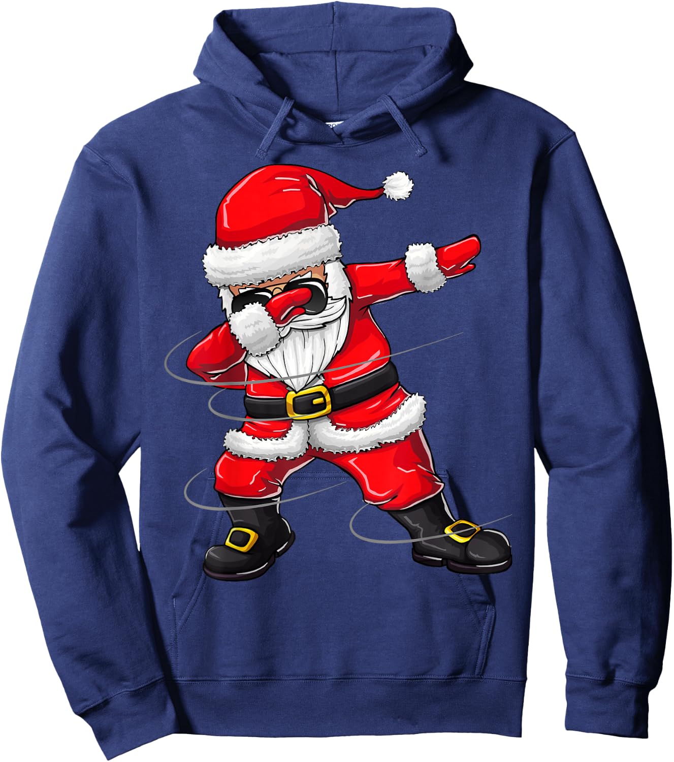 Christmas for Kids Dabbing Santa Boy Girl Xmas Gift Hoodie - Hoodie | Navy