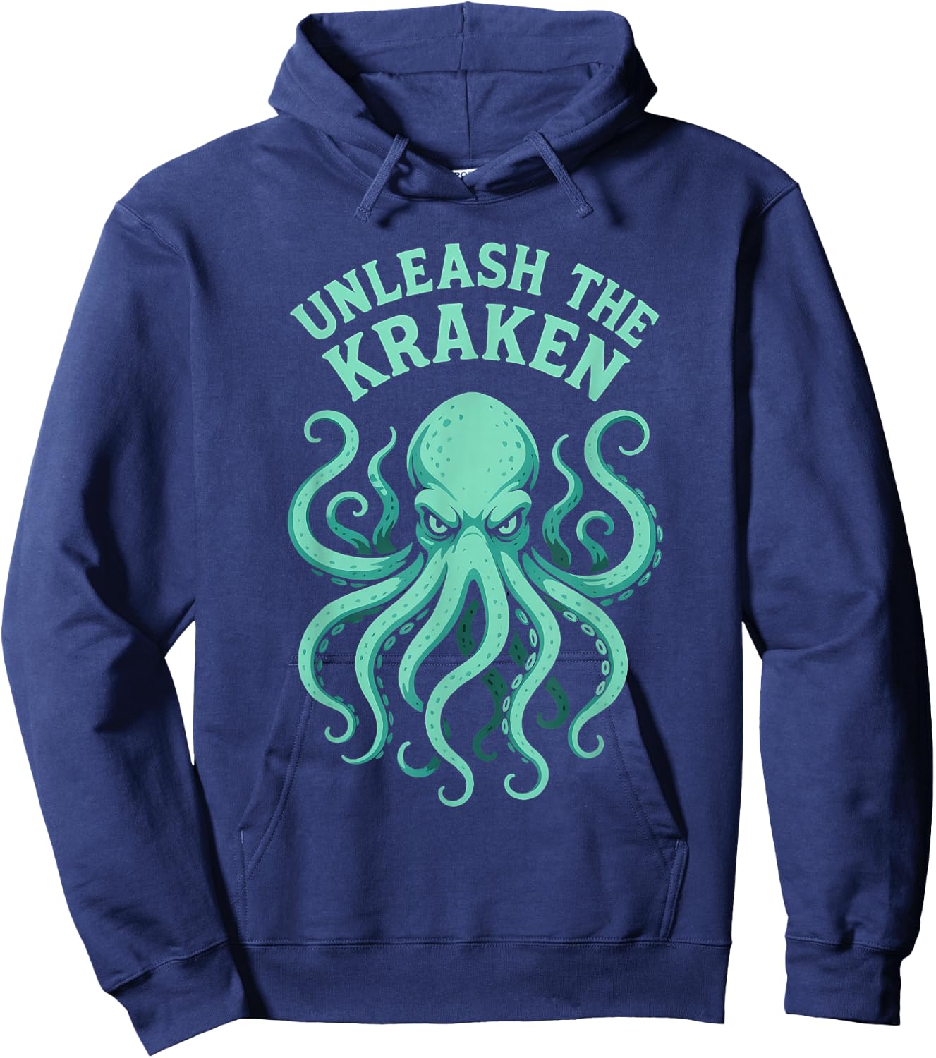 Kraken Sea Monster Octopus, Unleash The Kraken Hoodie - Hoodie | Navy